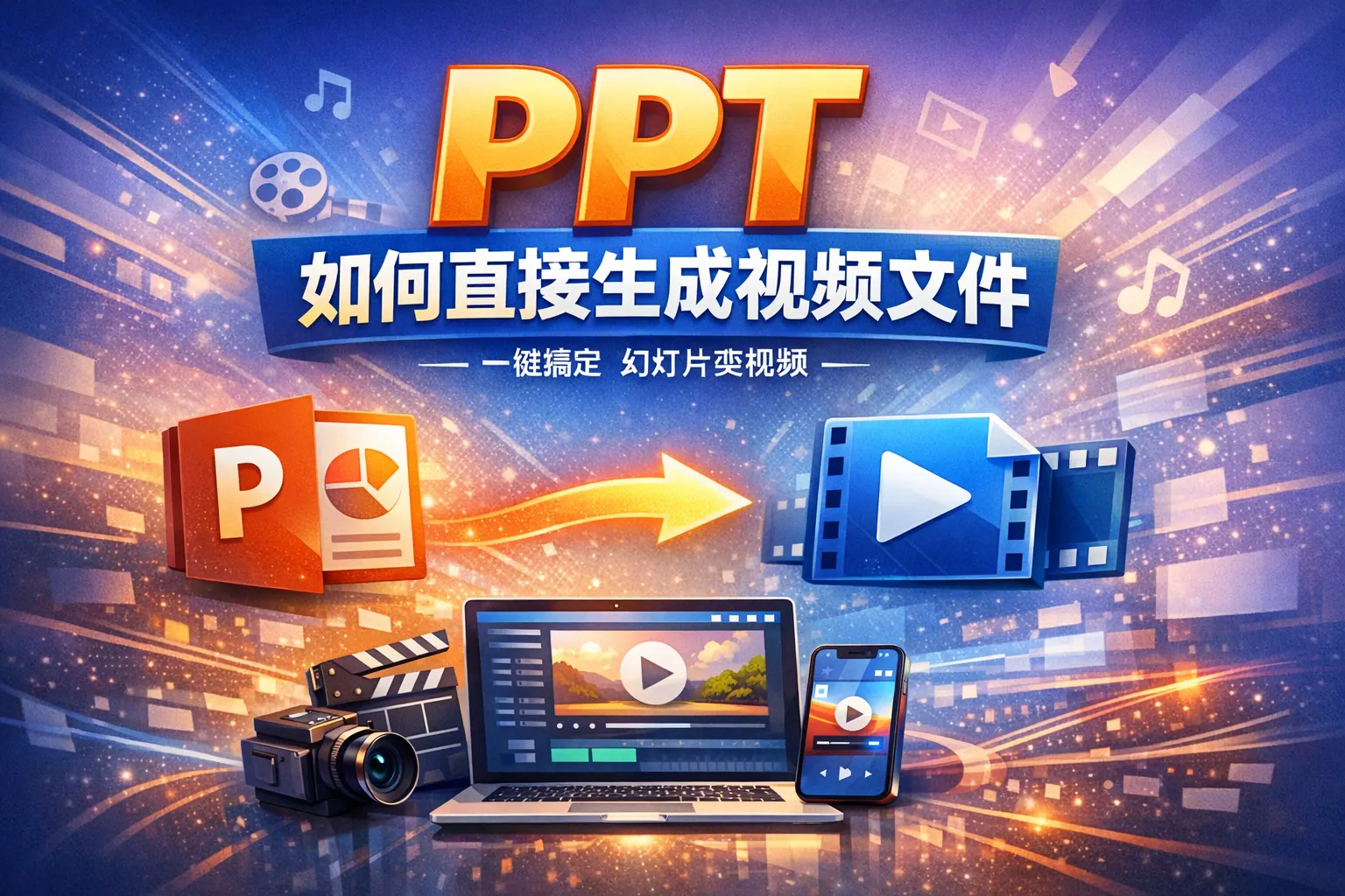 ppt如何直接生成视频文件
