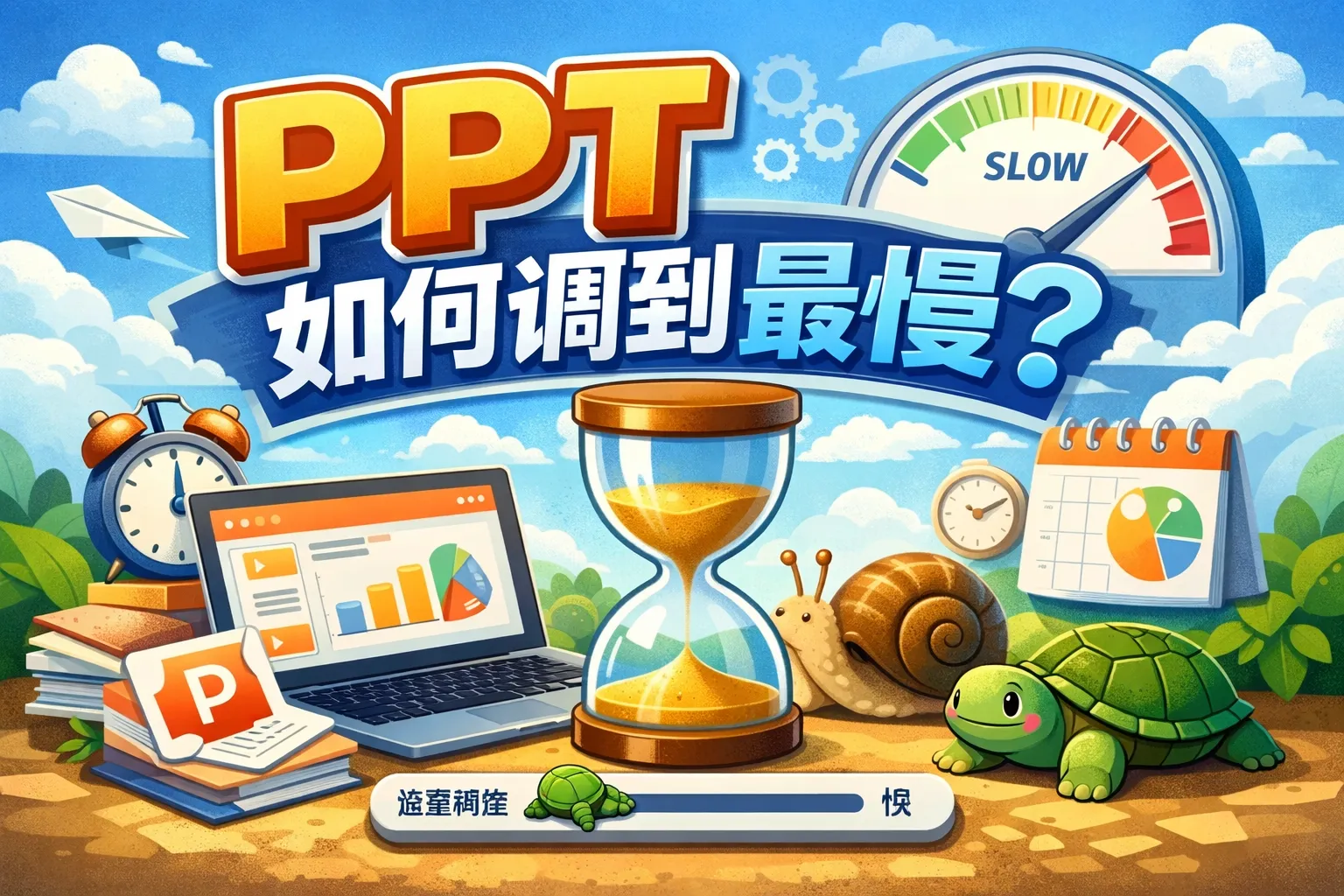 ppt如何调到最慢