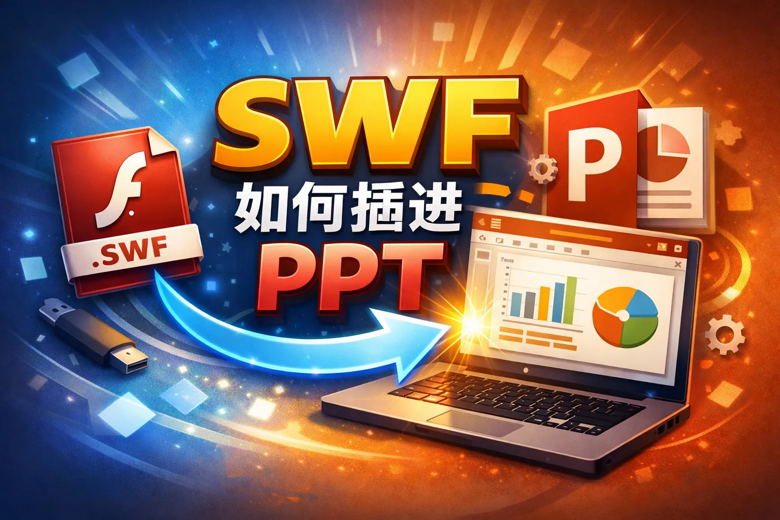 swf如何插进ppt