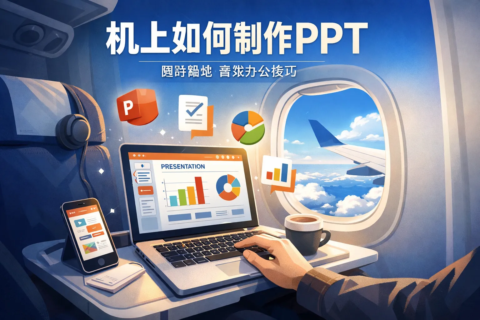 机上如何制作PPT