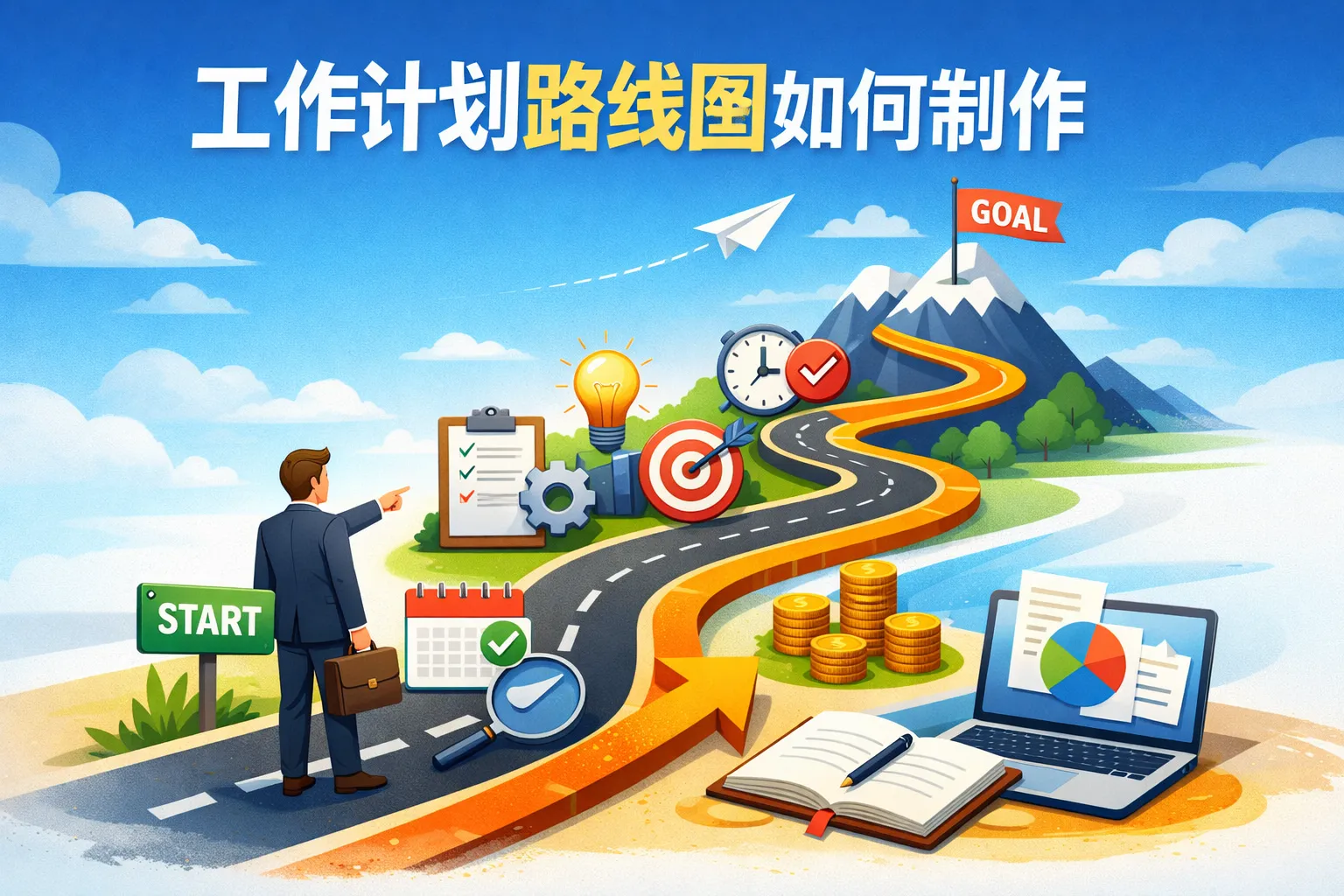 工作计划路线图如何制作
