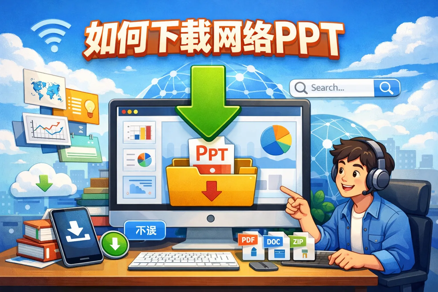 如何下载网络ppt