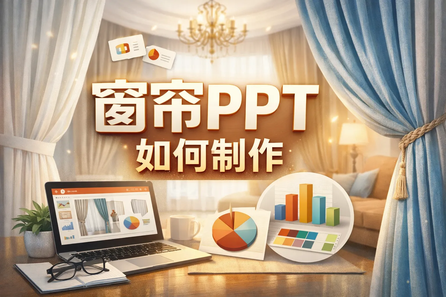 窗帘ppt如何制作