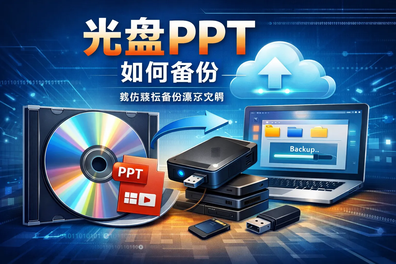 光盘ppt如何备份