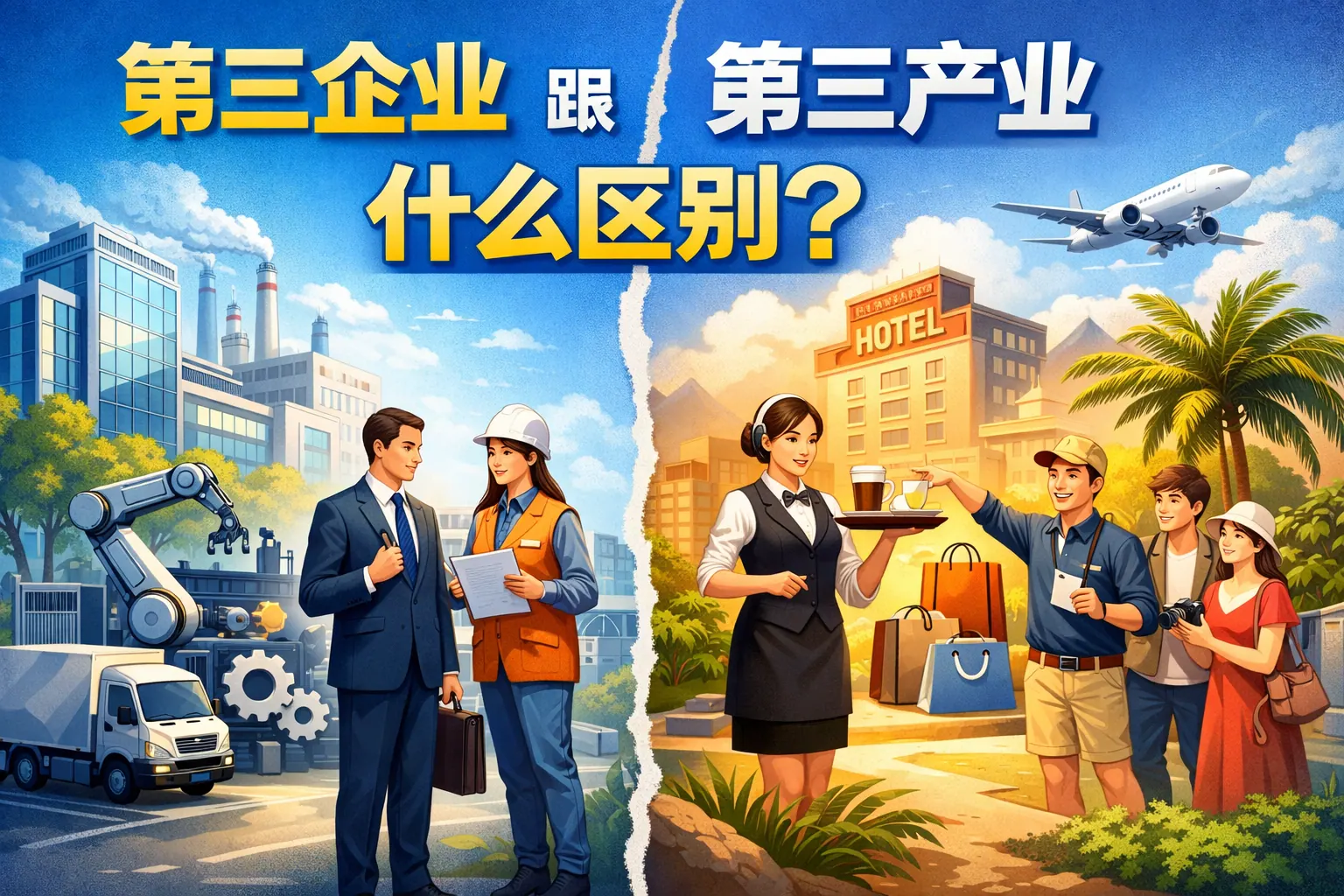 第三企业跟第三产业什么区别