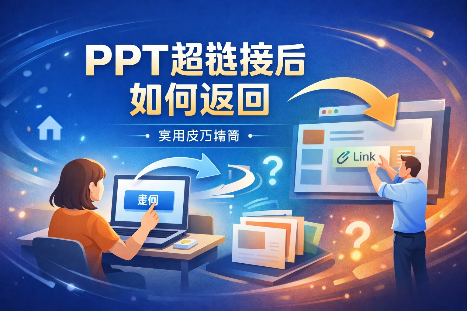 ppt超链接后如何返回