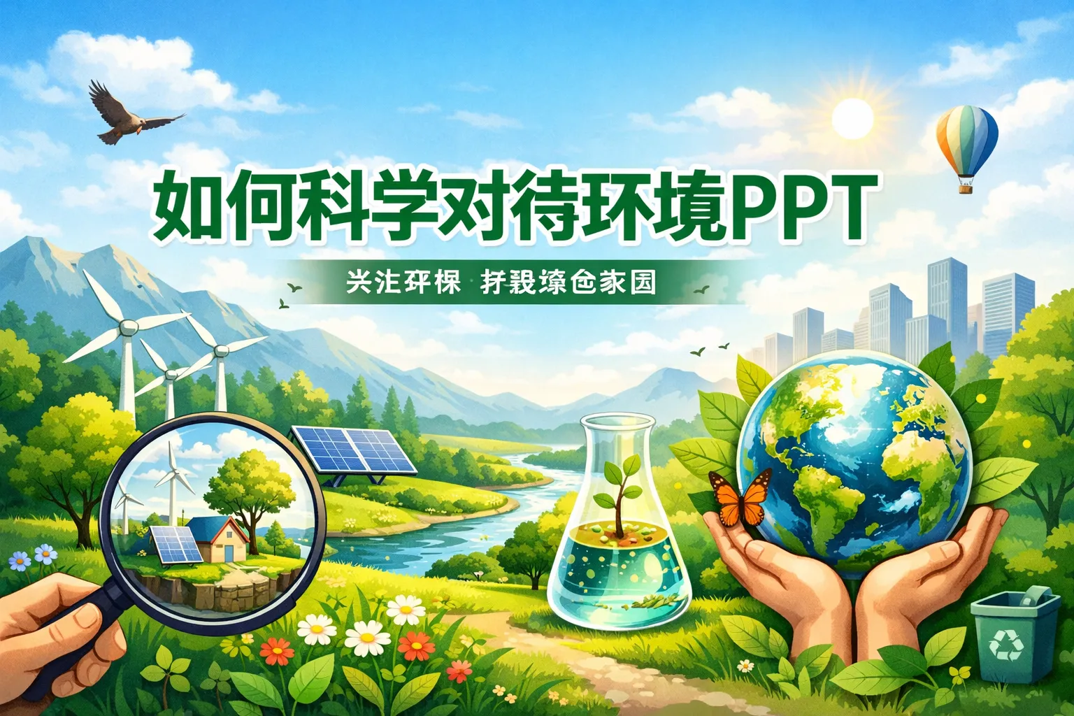 如何科学对待环境ppt