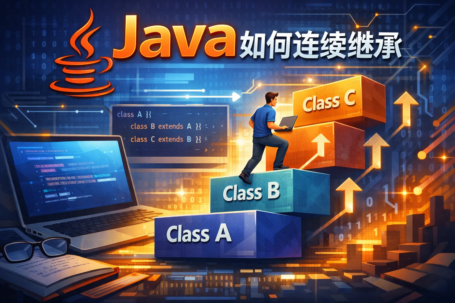 java如何连续继承