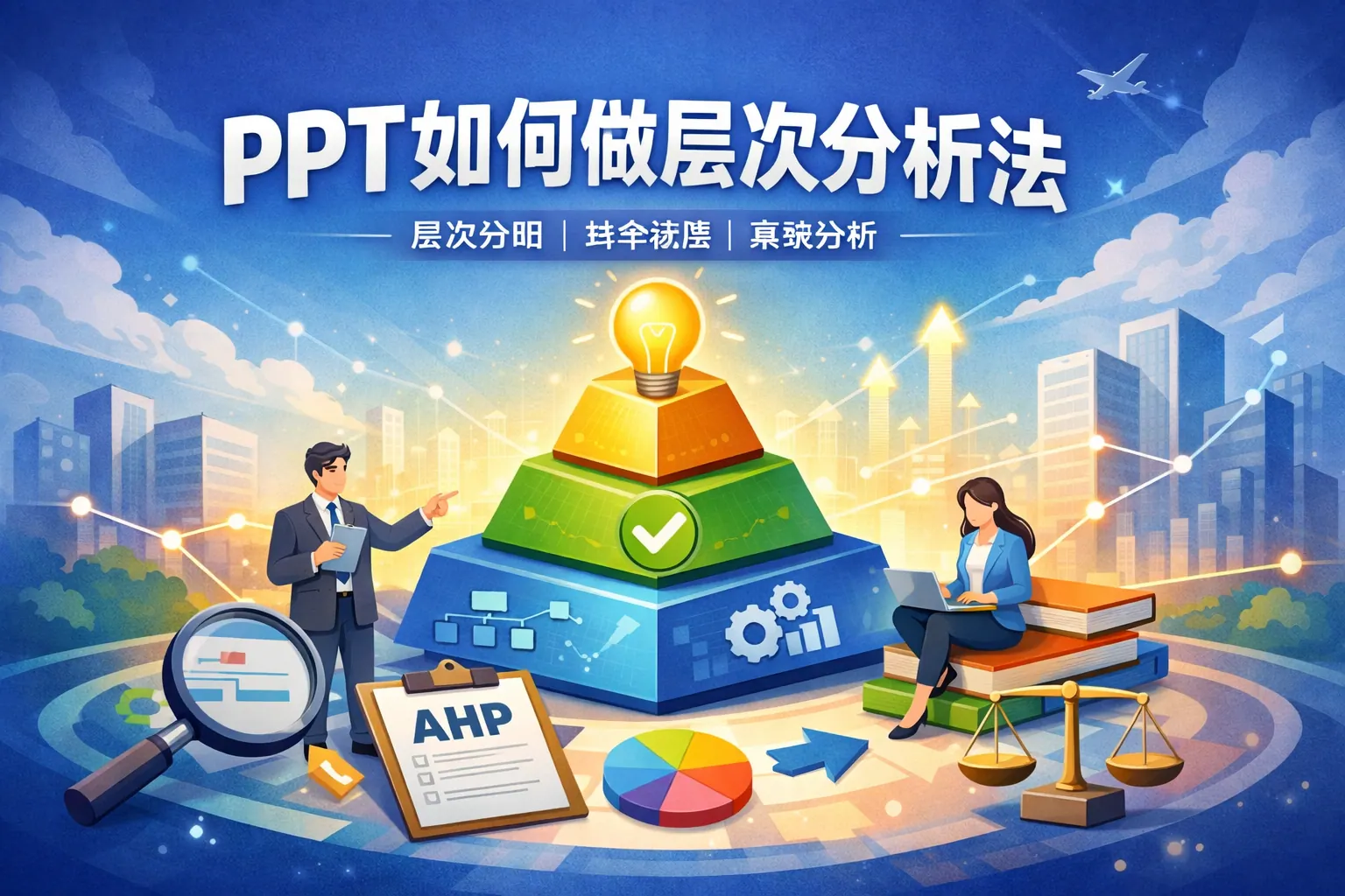 ppt如何做层次分析法
