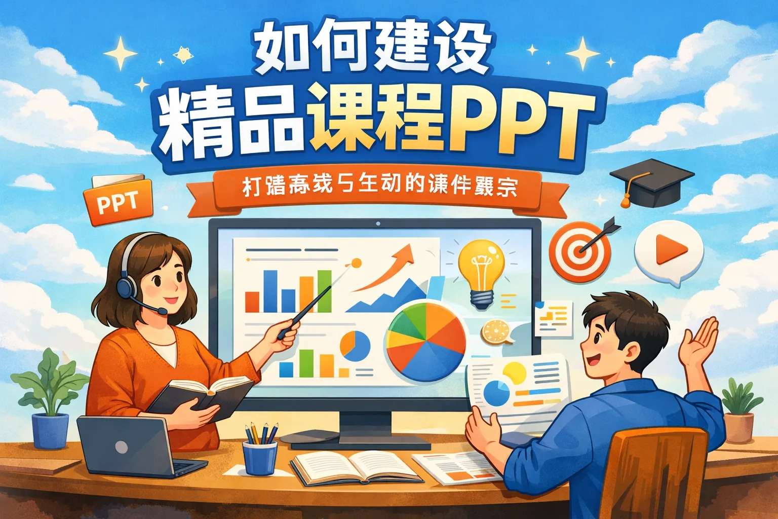如何建设精品课程PPT