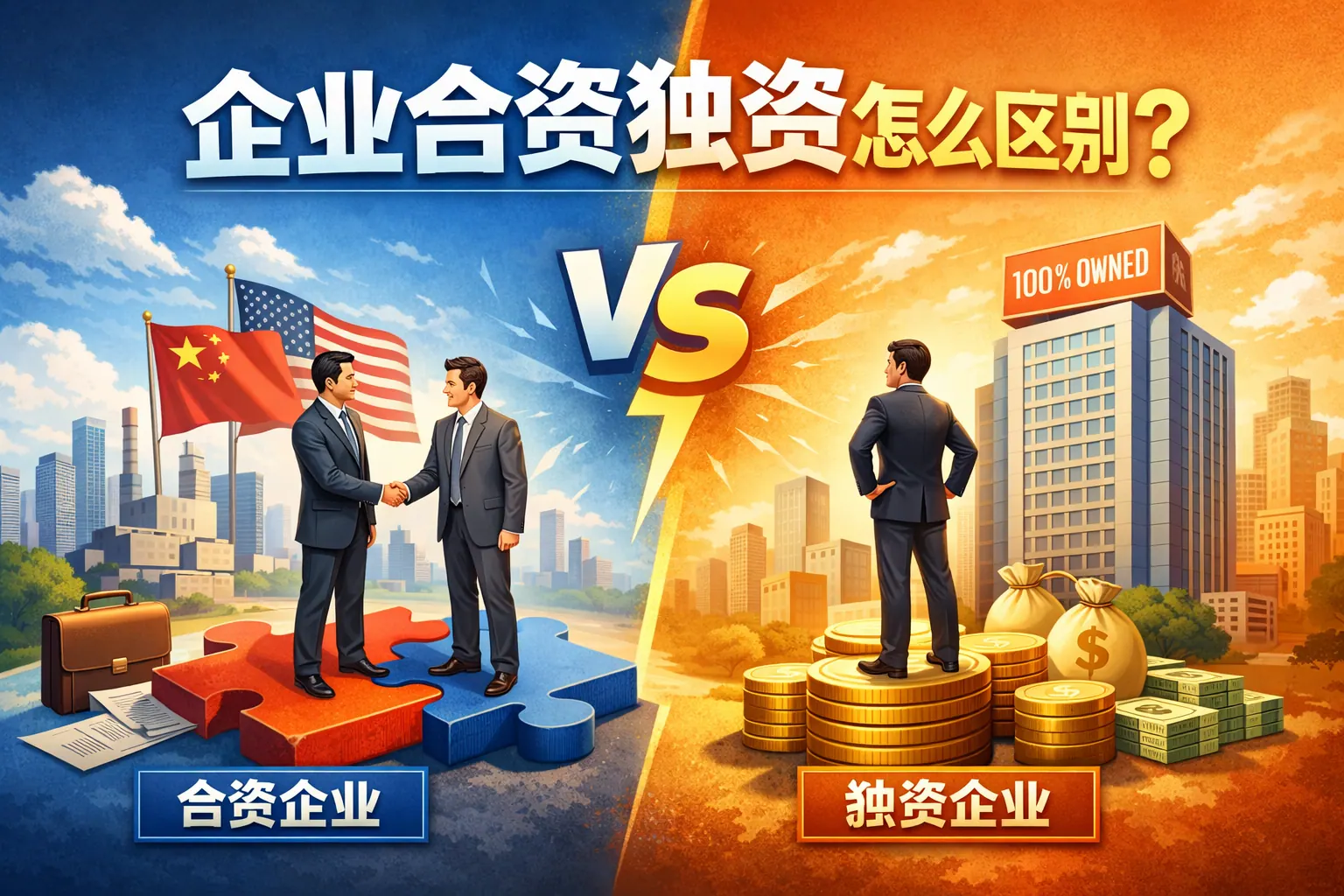 企业合资独资怎么区别