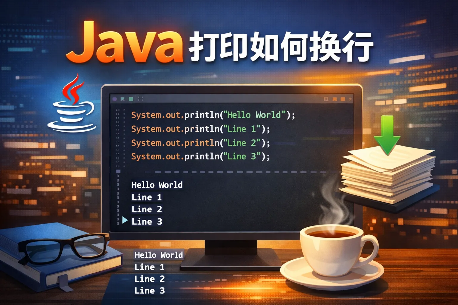 java打印如何换行