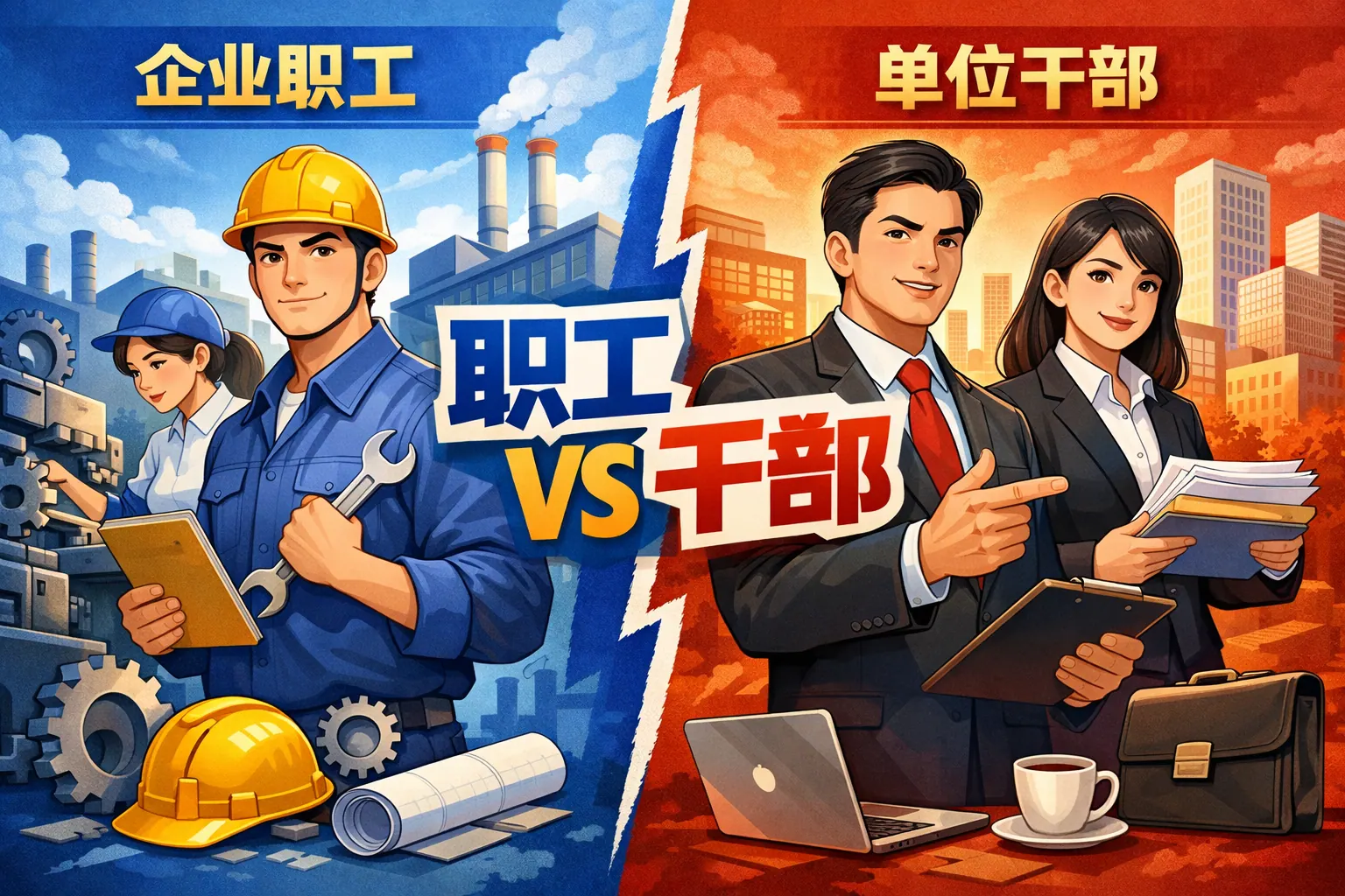 企业职工与干部的区别