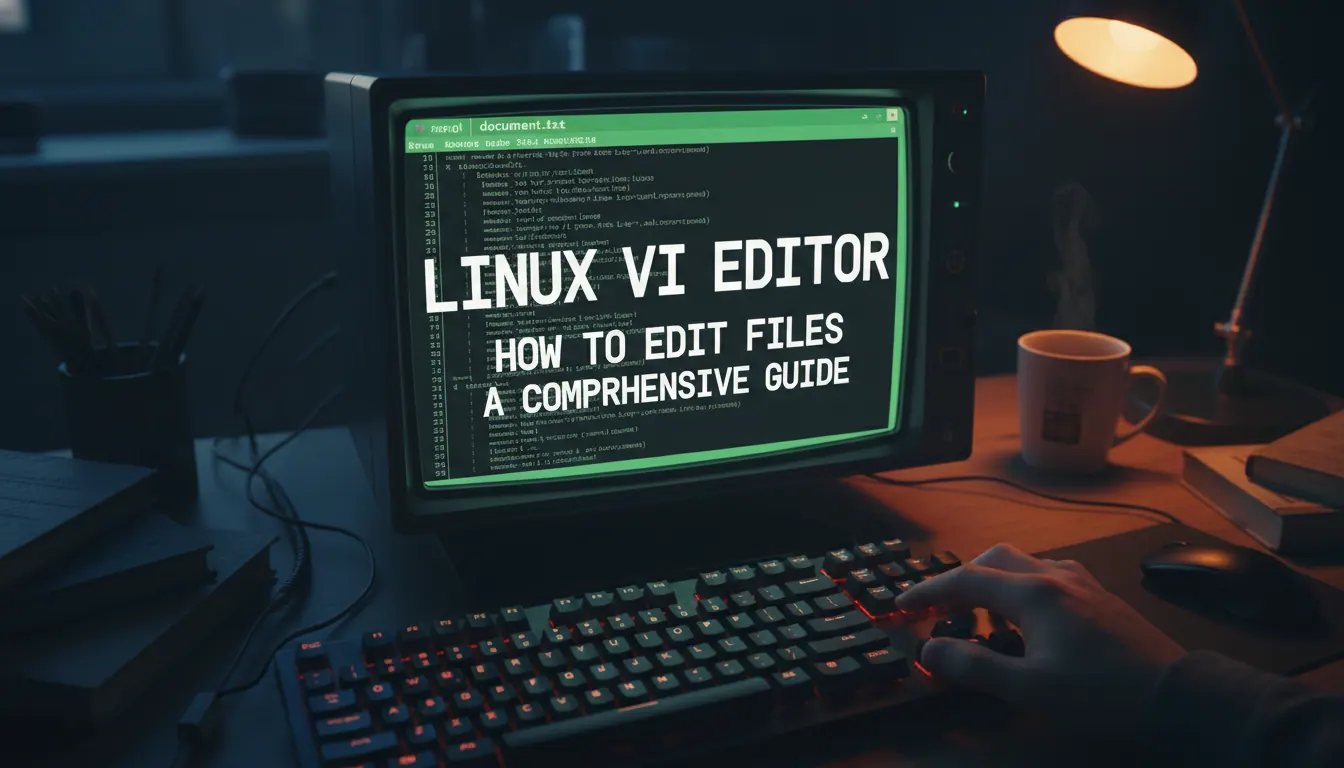 linux vi命令如何编辑