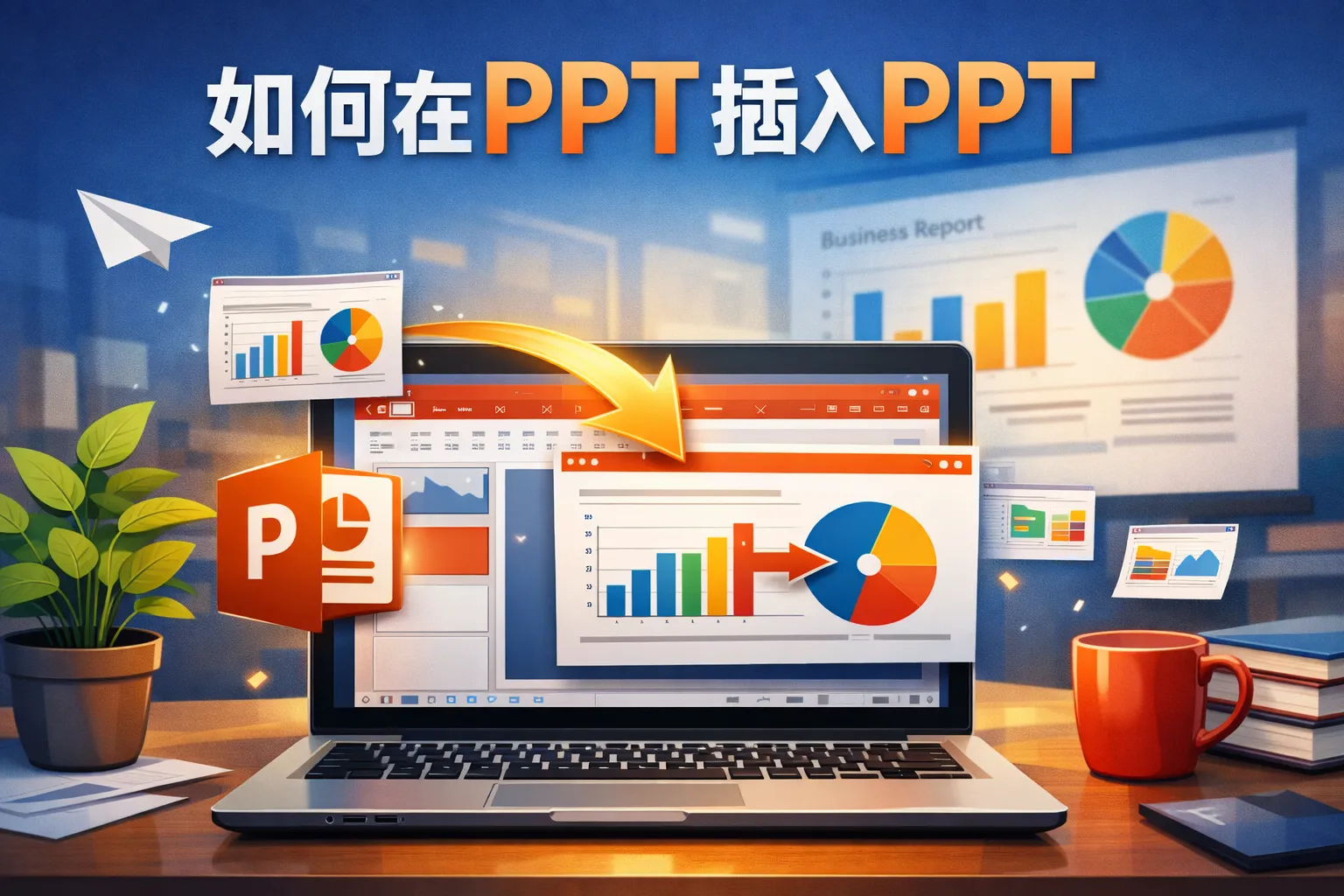 如何在ppt插入ppt