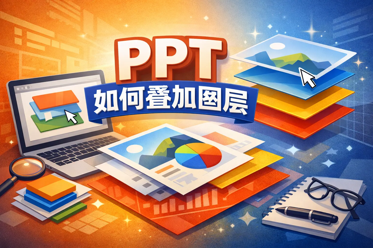ppt如何叠加图层