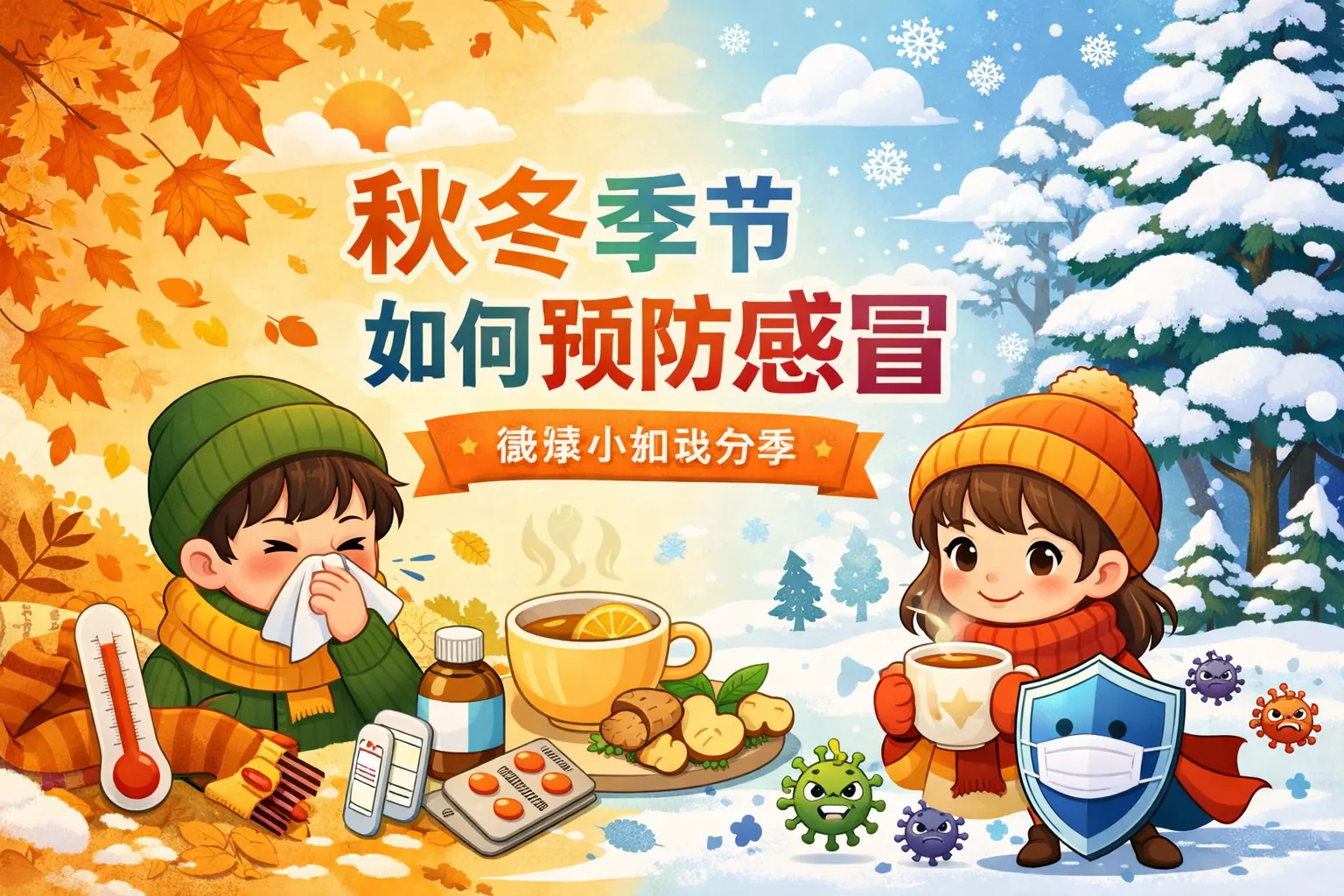 秋冬季节如何预防感冒ppt