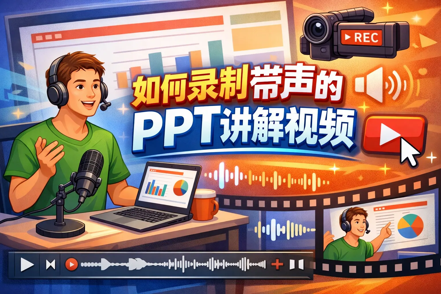 如何录制带声音的ppt讲解视频