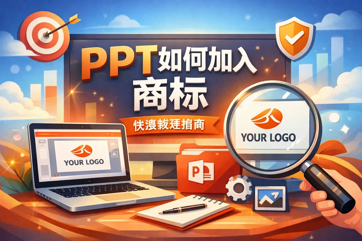 ppt如何加入商标