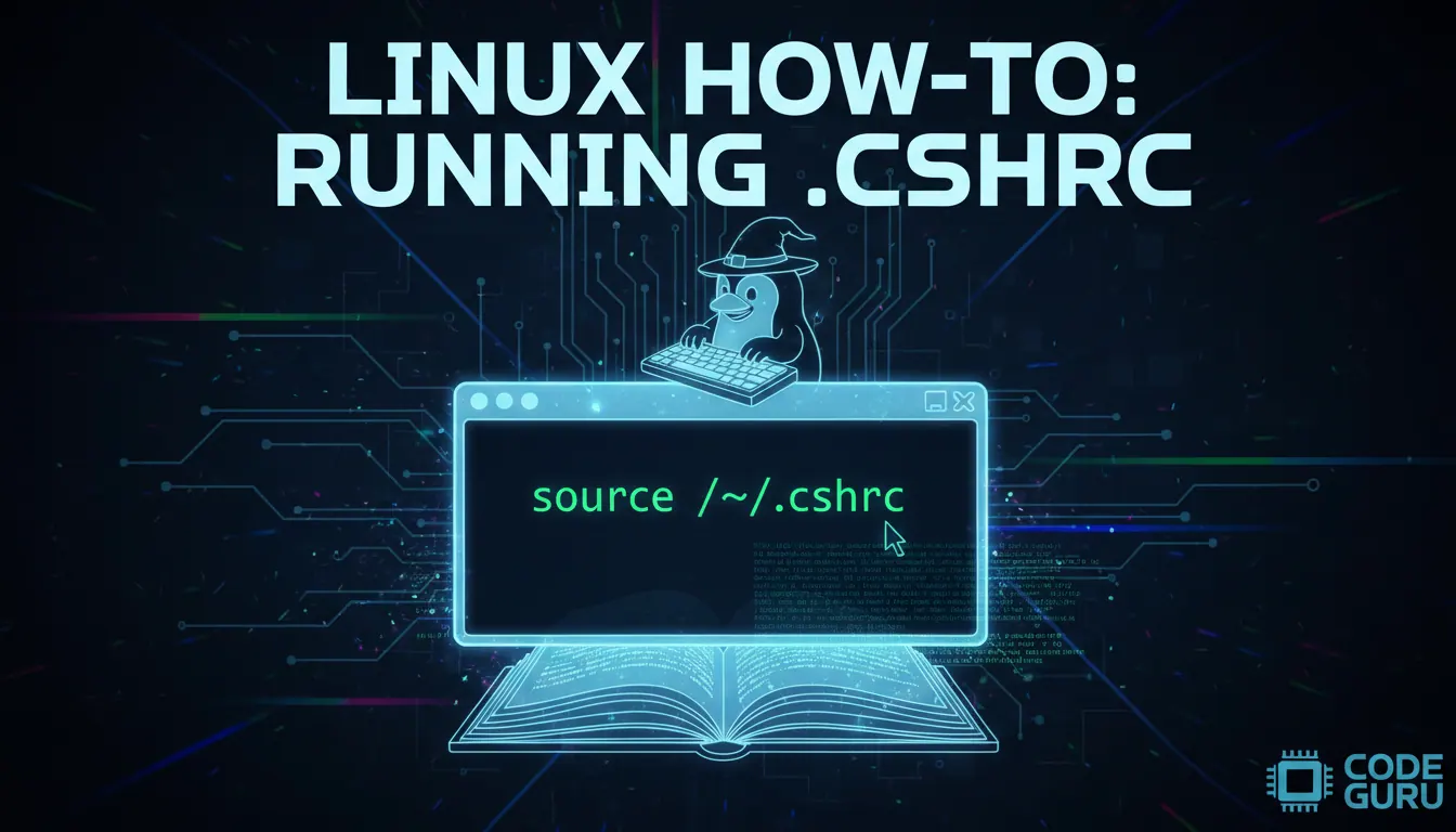 linux如何运行cshrc