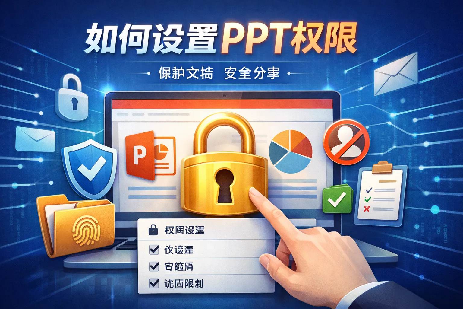 如何设置ppt权限