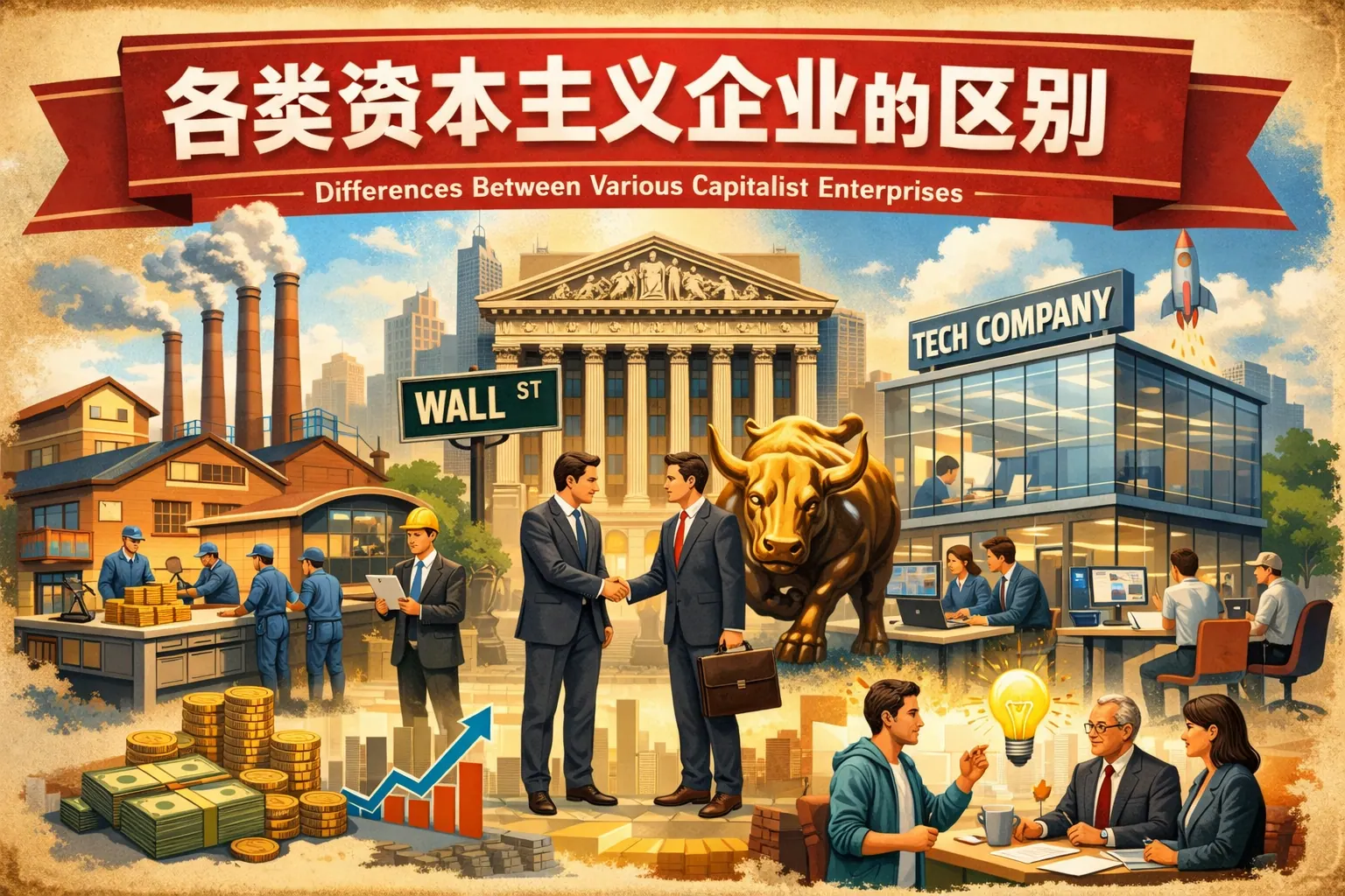 各类资本主义企业的区别