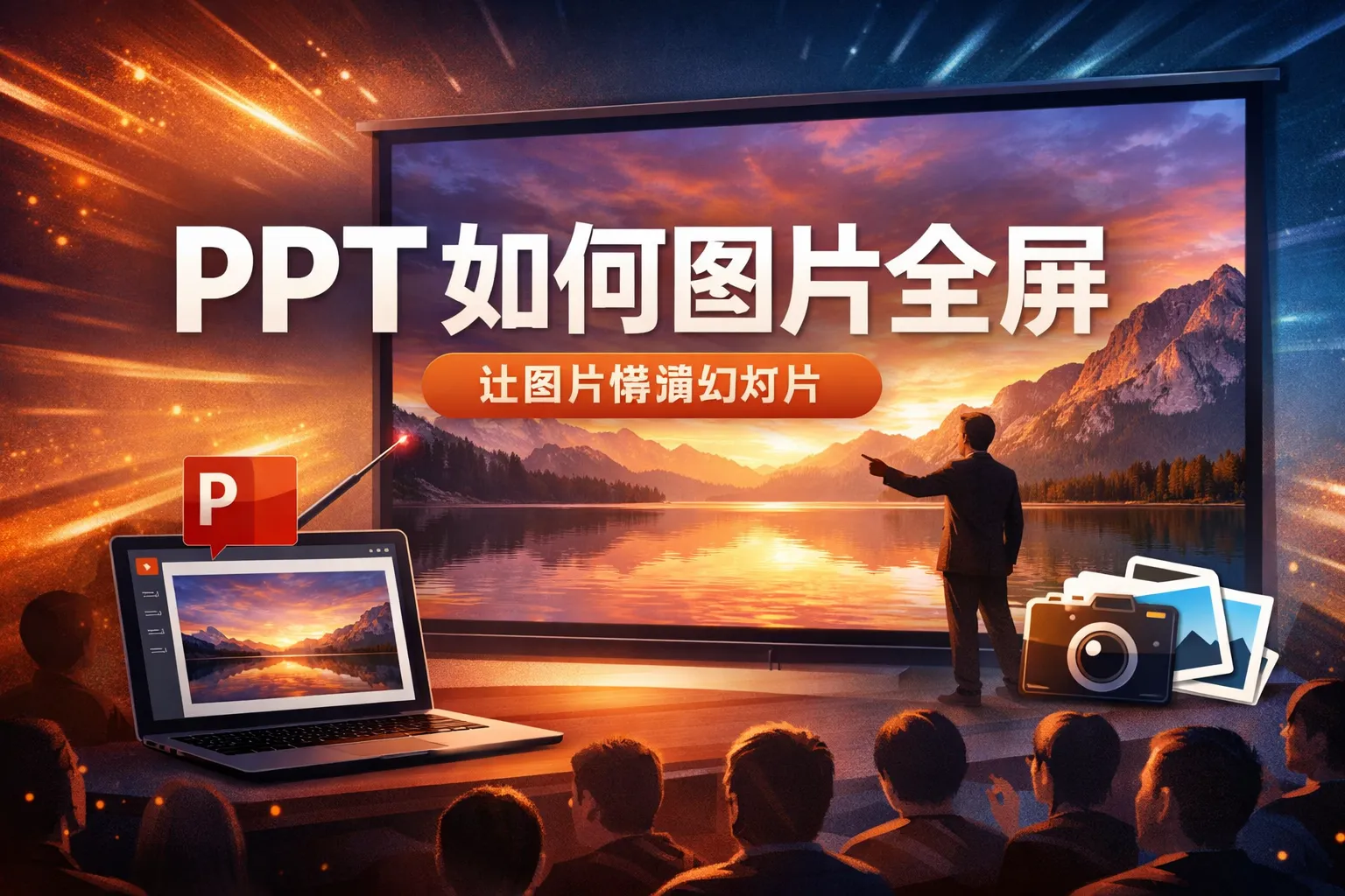 PPT 如何图片全屏
