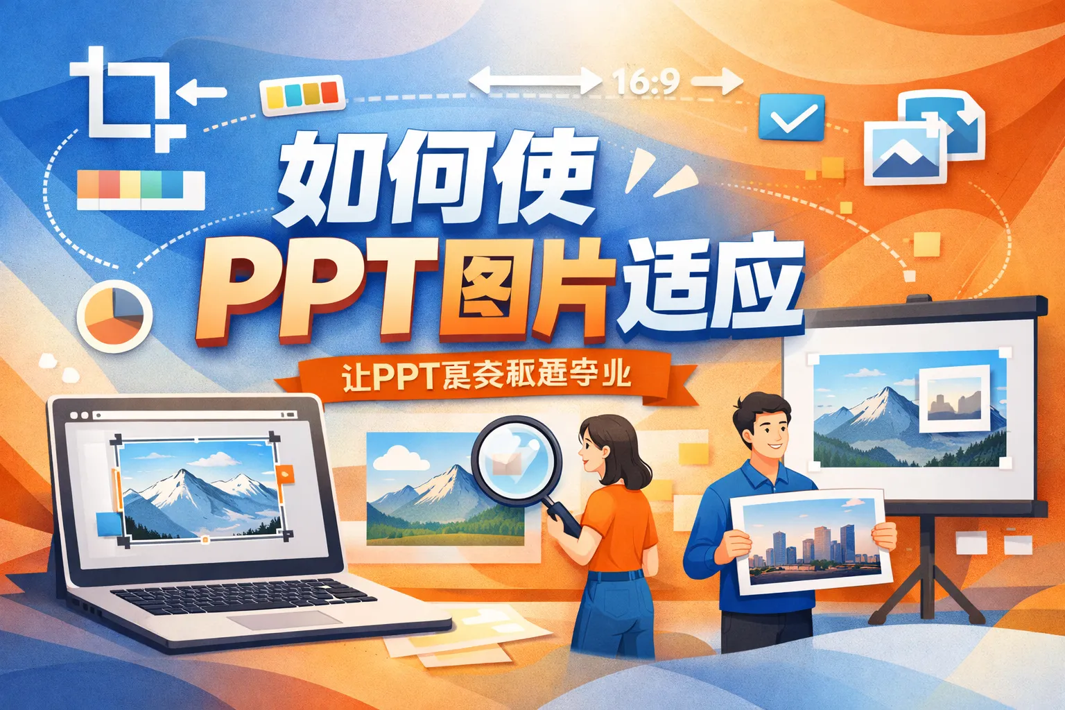 如何使ppt图片适应