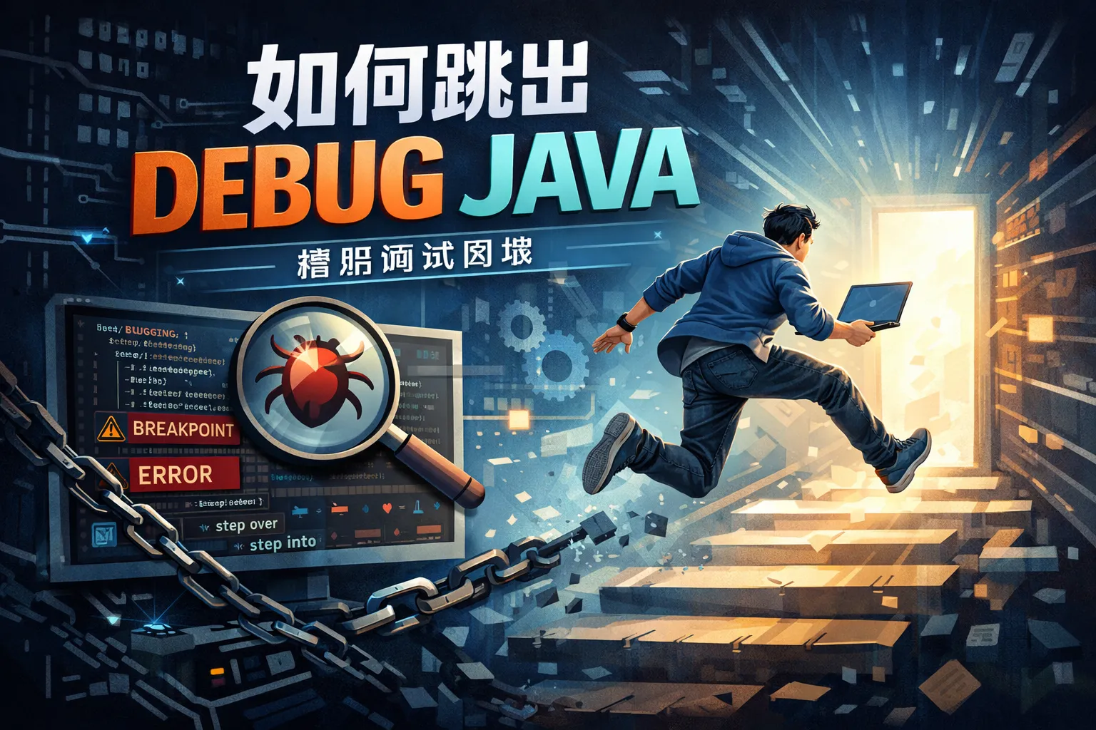 如何跳出debug java