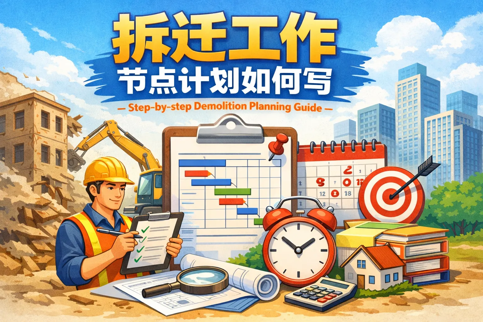 拆迁工作节点计划如何写