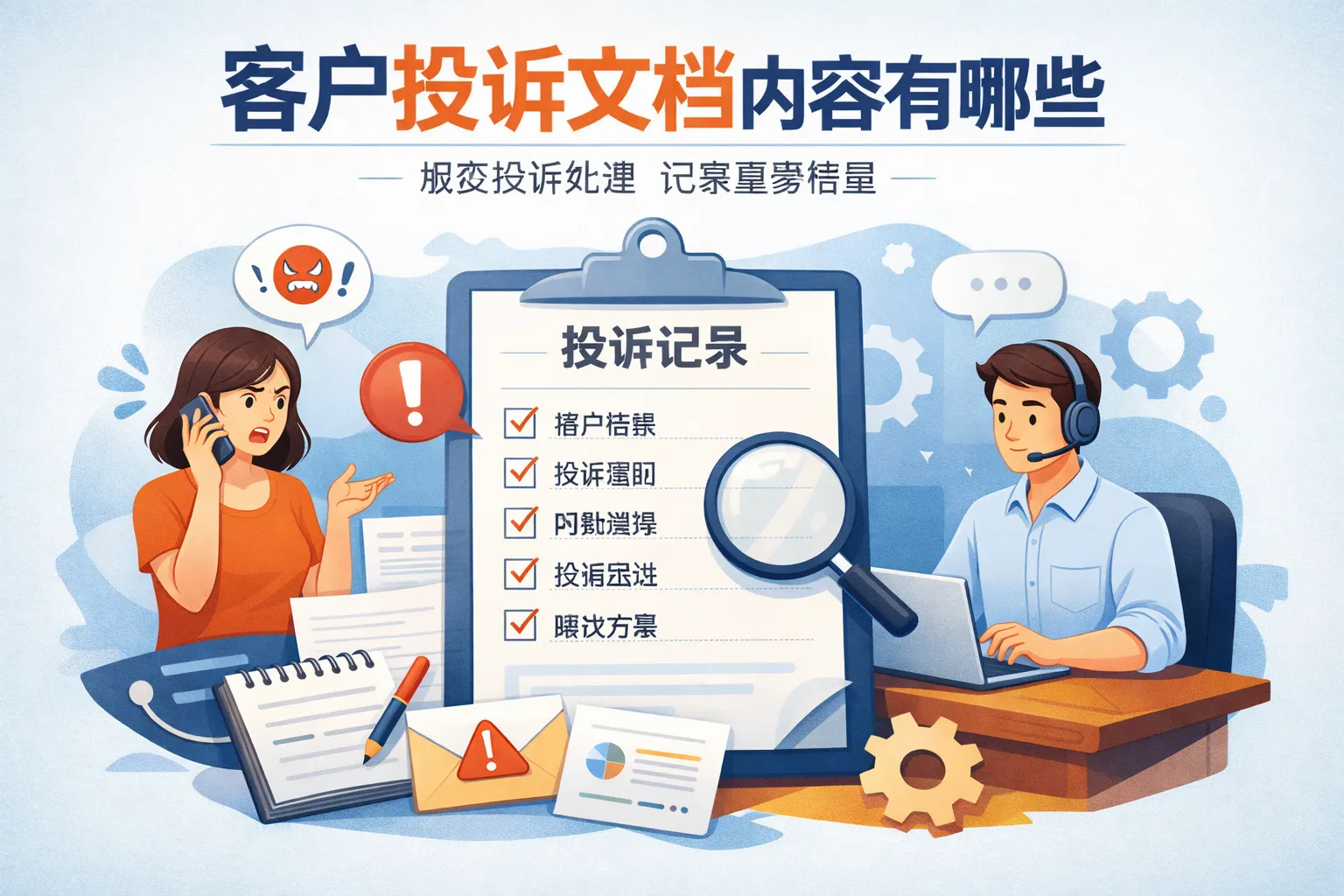 客户投诉文档内容有哪些