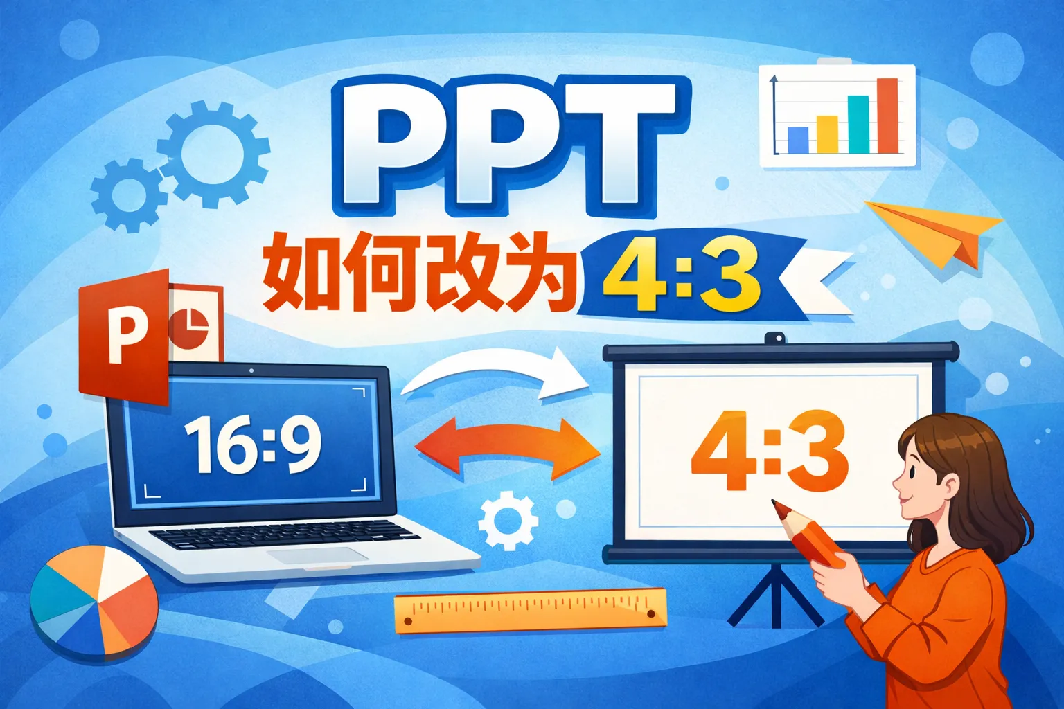 ppt如何改为4 3