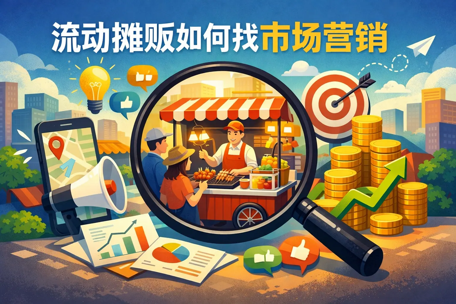 流动摊贩如何找市场营销
