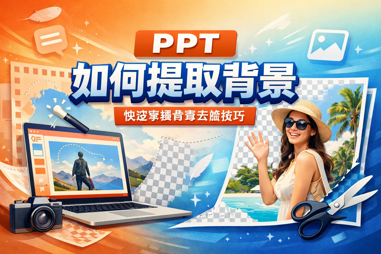 ppt如何提取背景