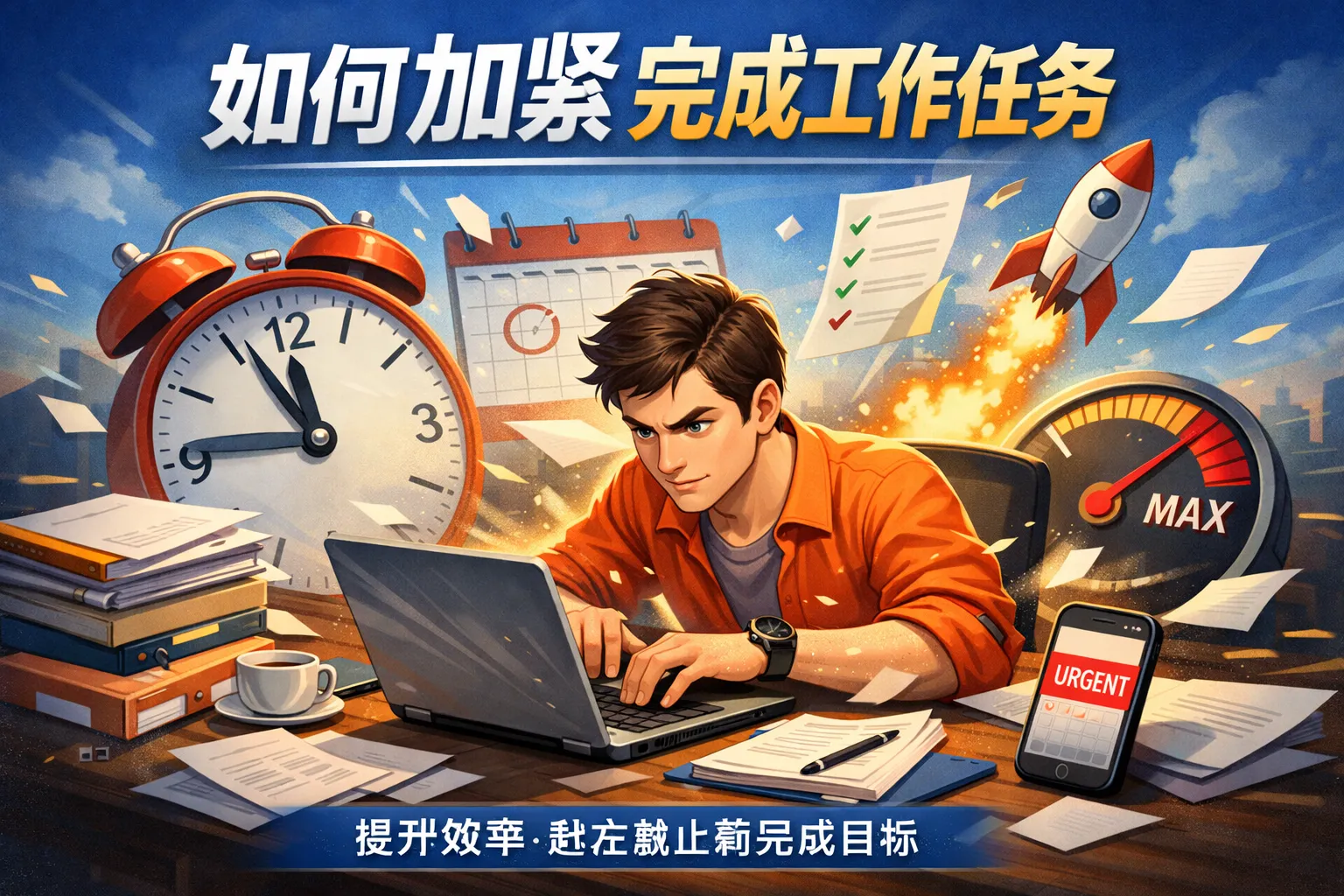 如何加紧完成工作任务