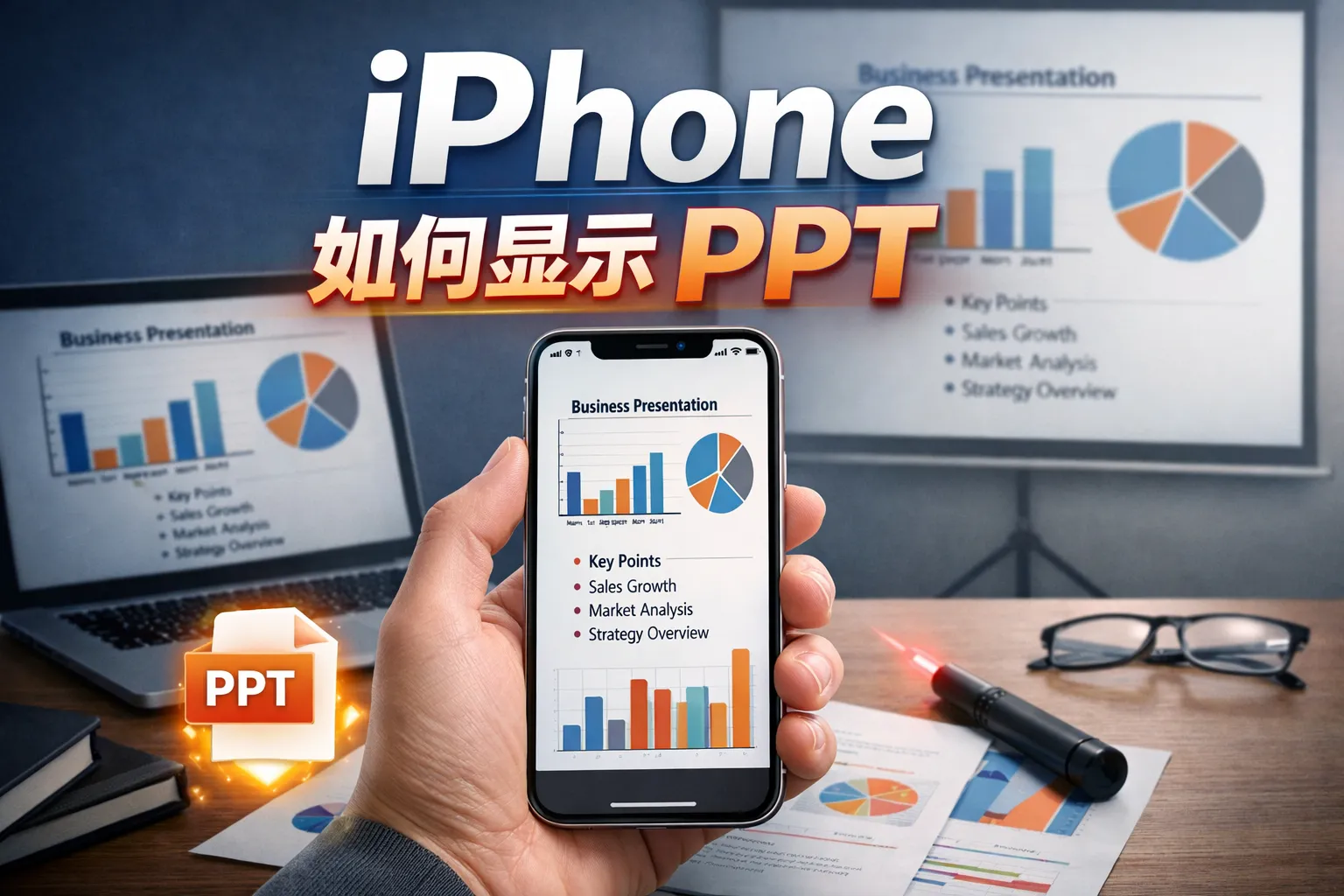 iphone如何显示ppt
