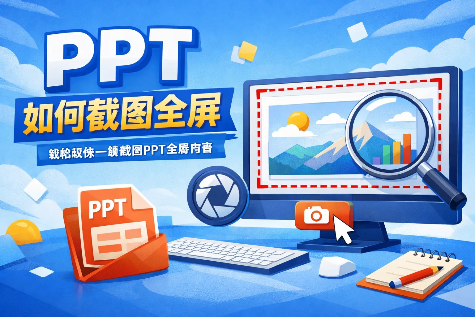 ppt如何截图全屏