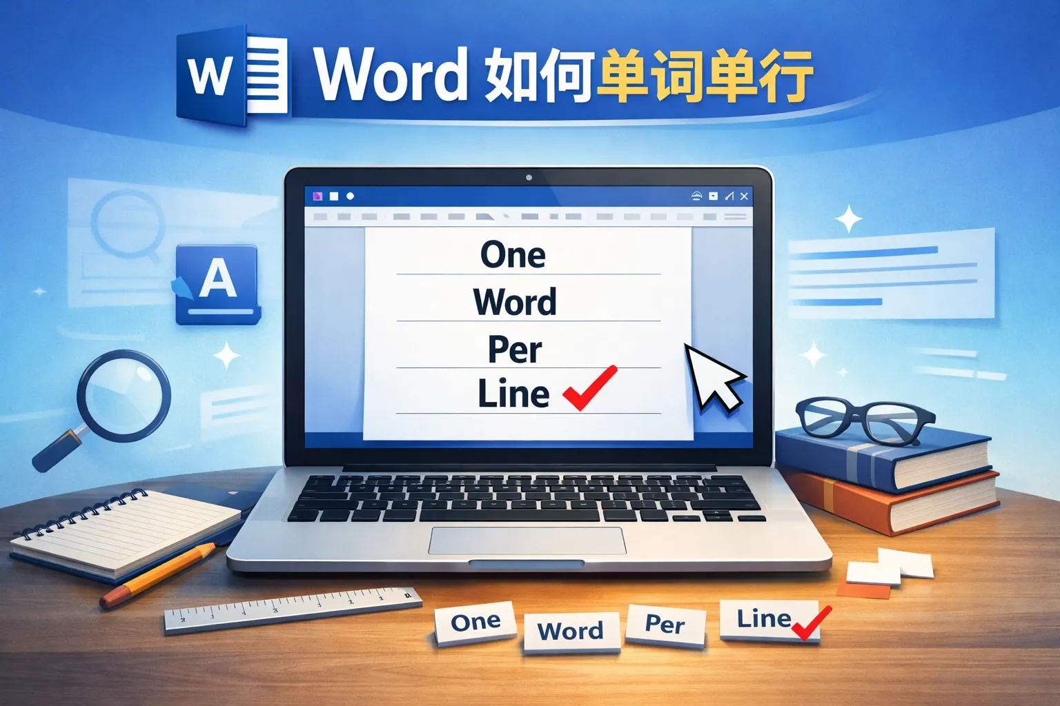 word如何单词单行