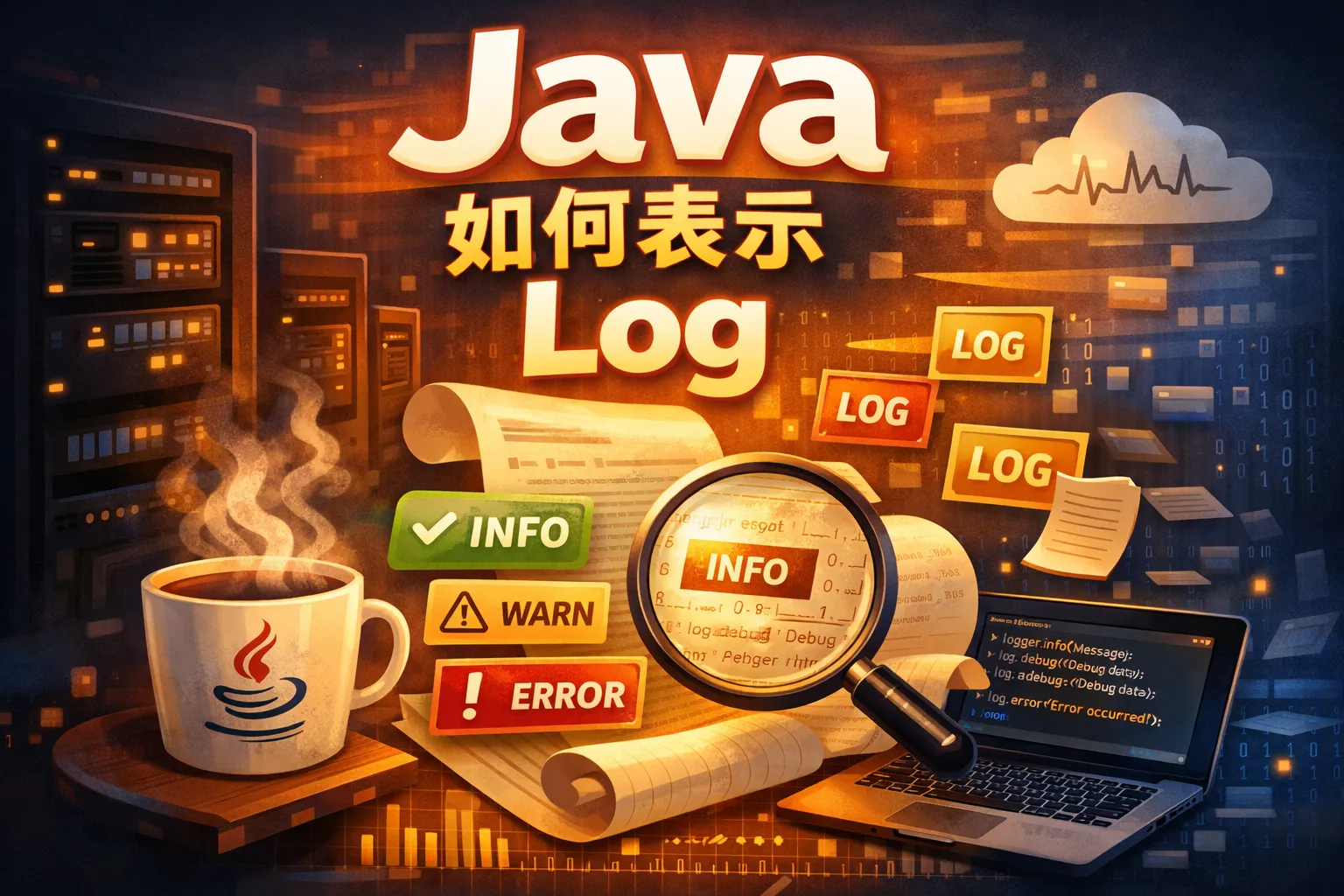 java如何表示log
