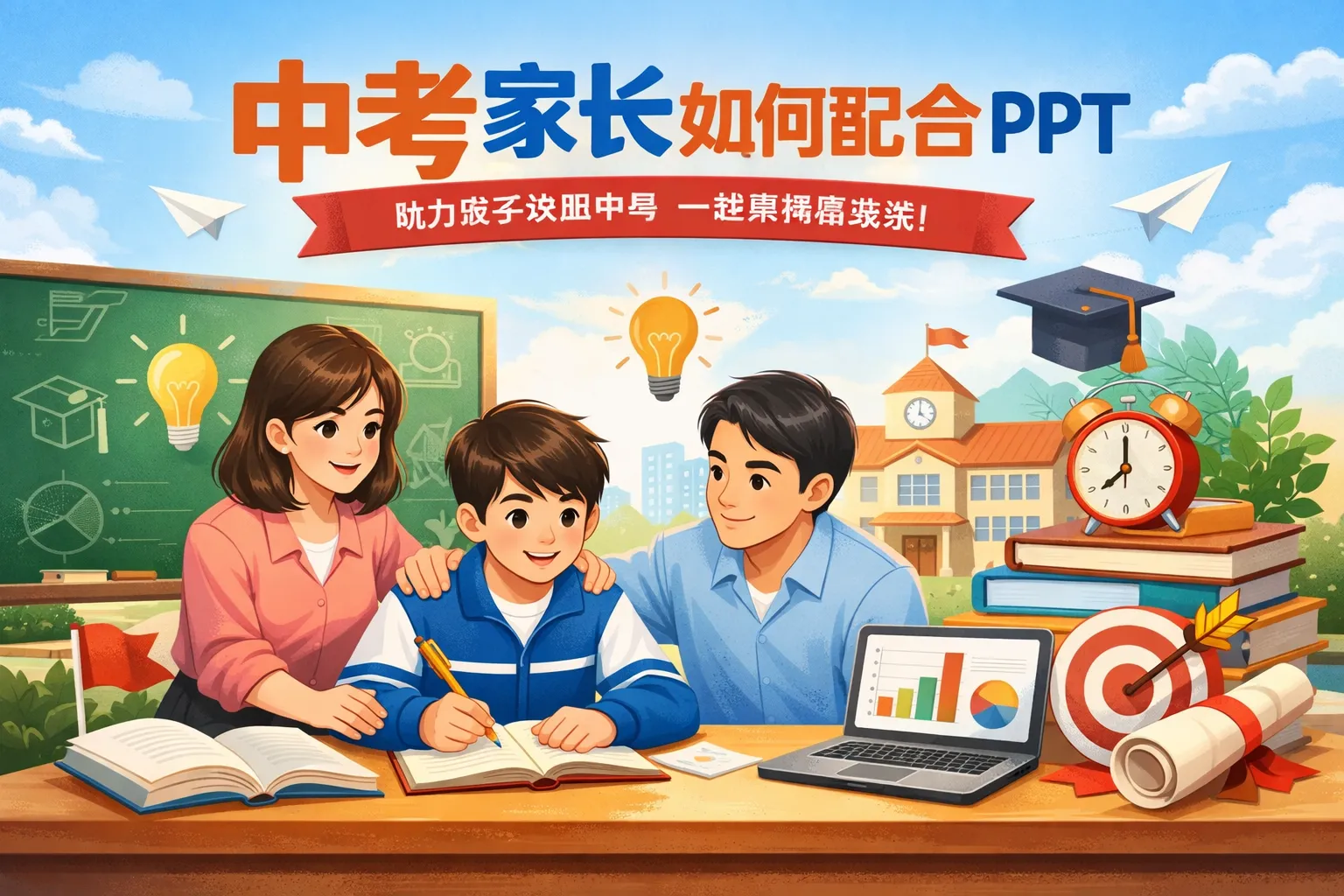 中考家长如何配合ppt
