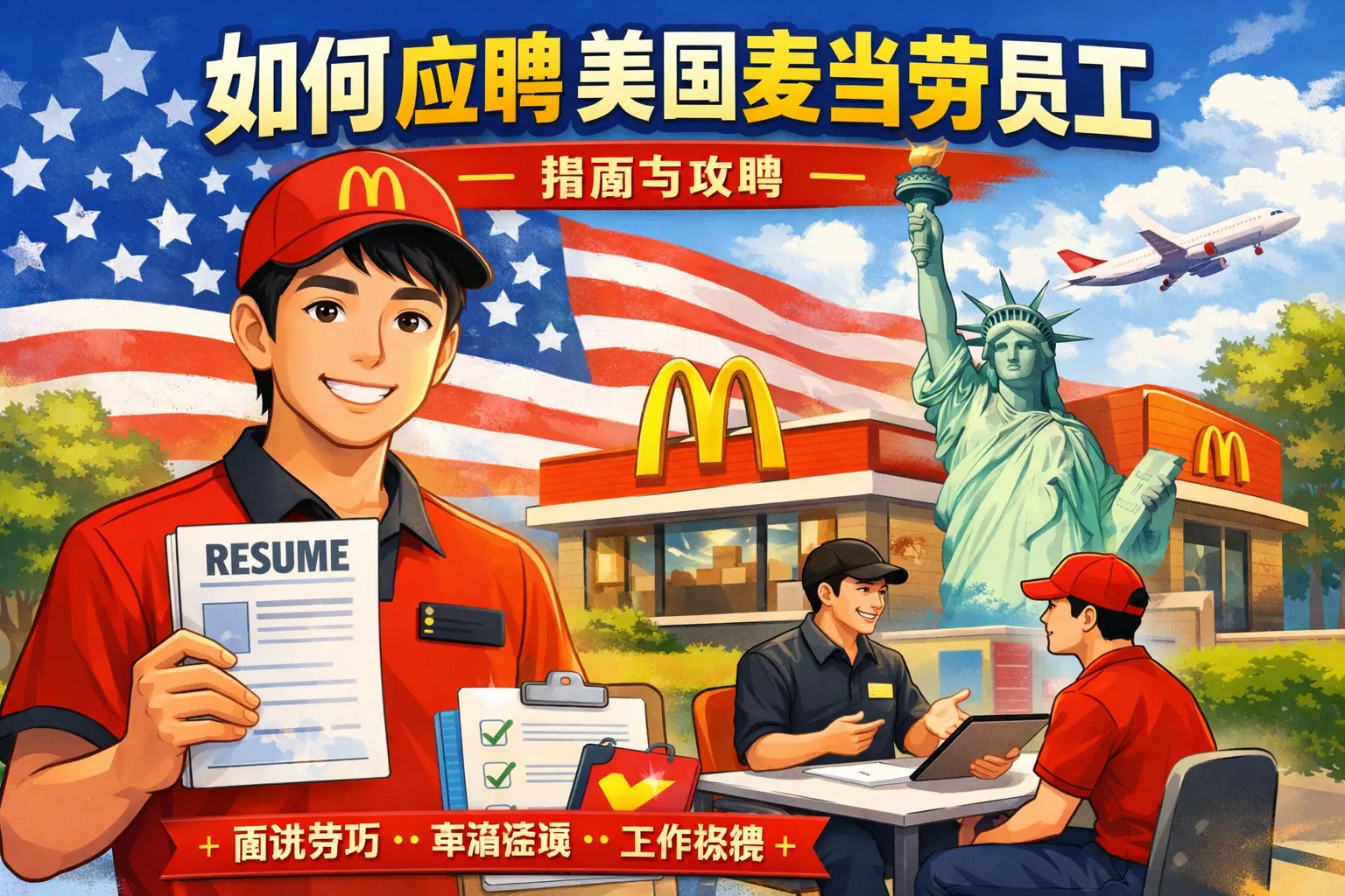 如何应聘美国麦当劳员工