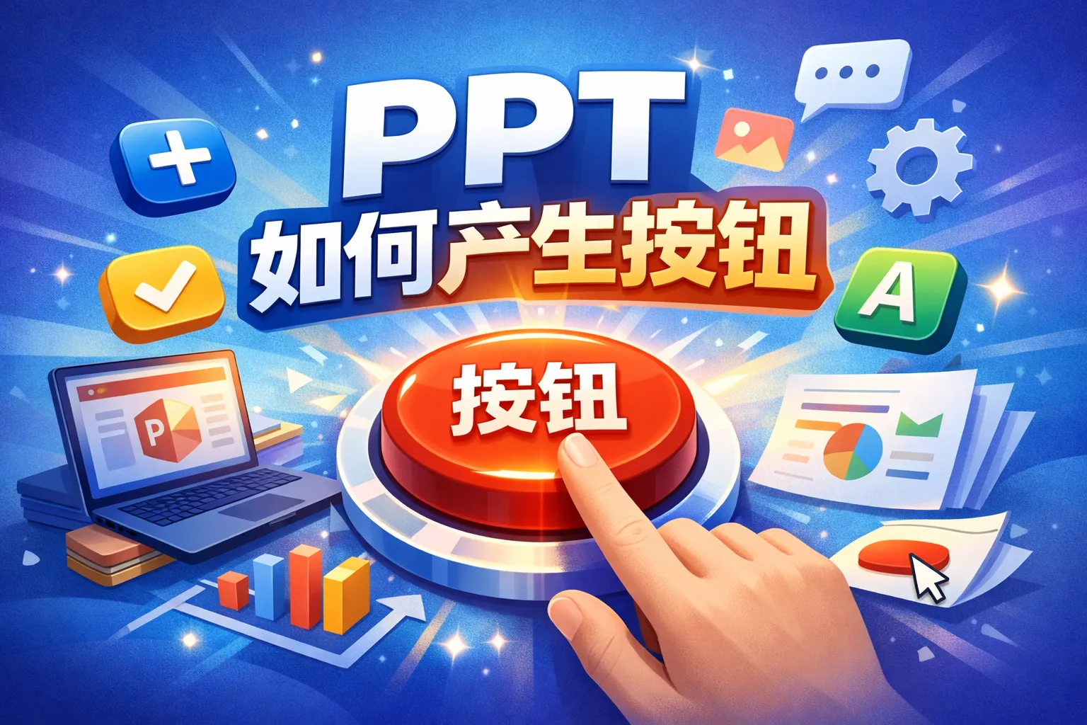 PPT如何产生按钮