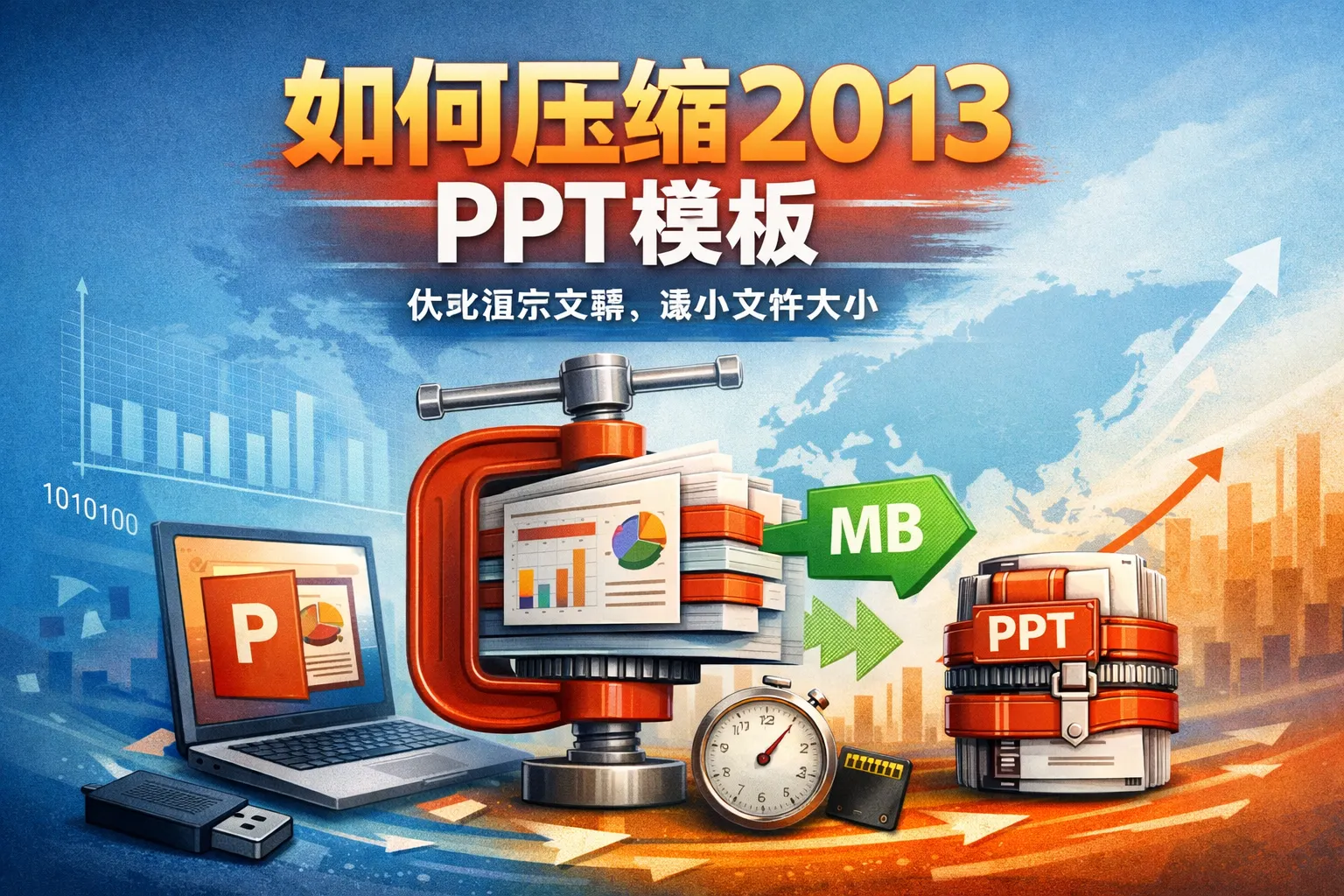 如何压缩2013 ppt模板
