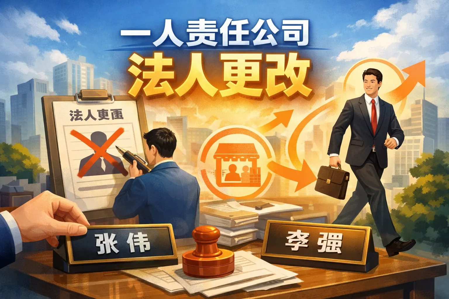 一人责任公司法人更改