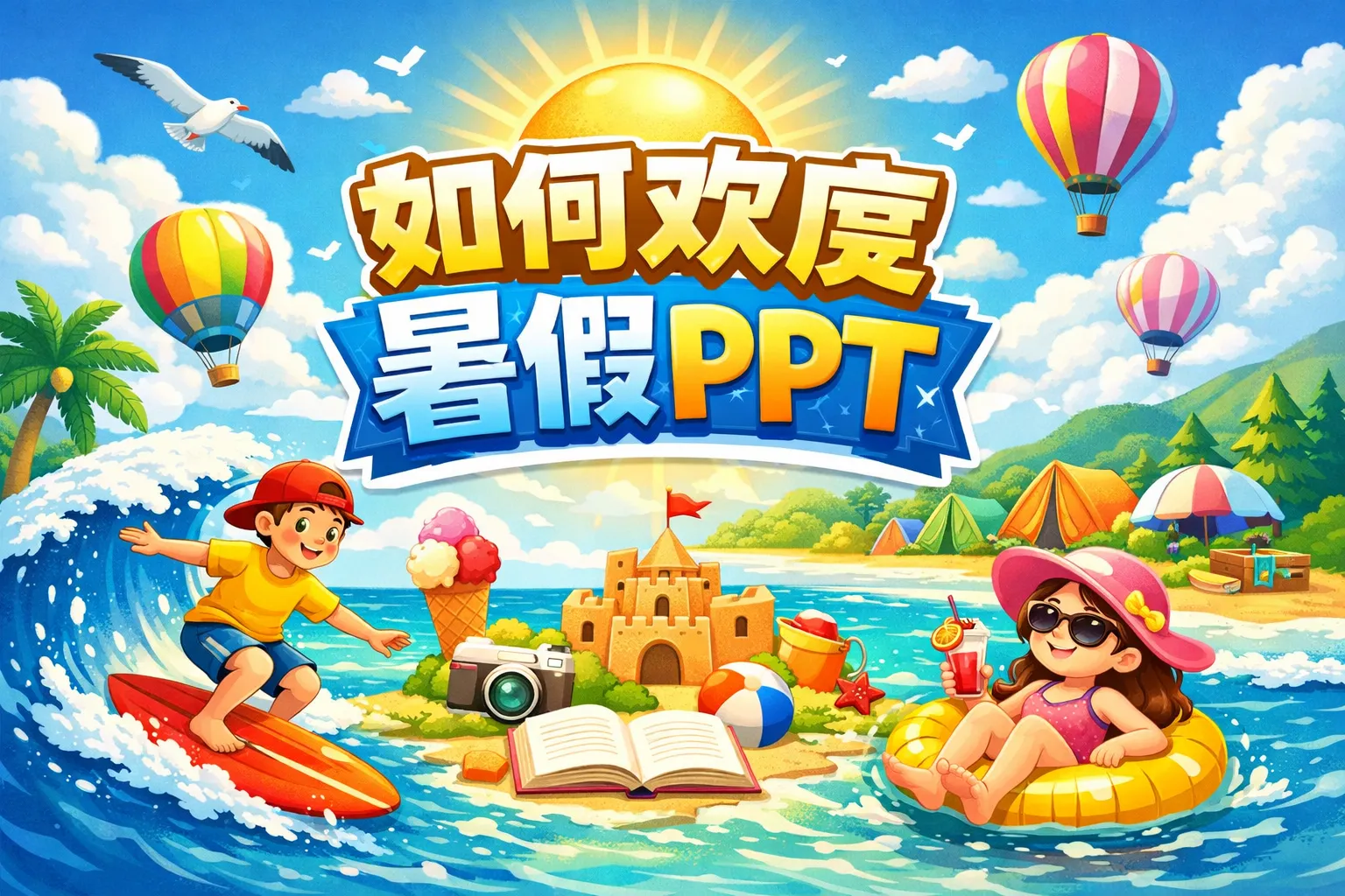 如何欢度暑假ppt