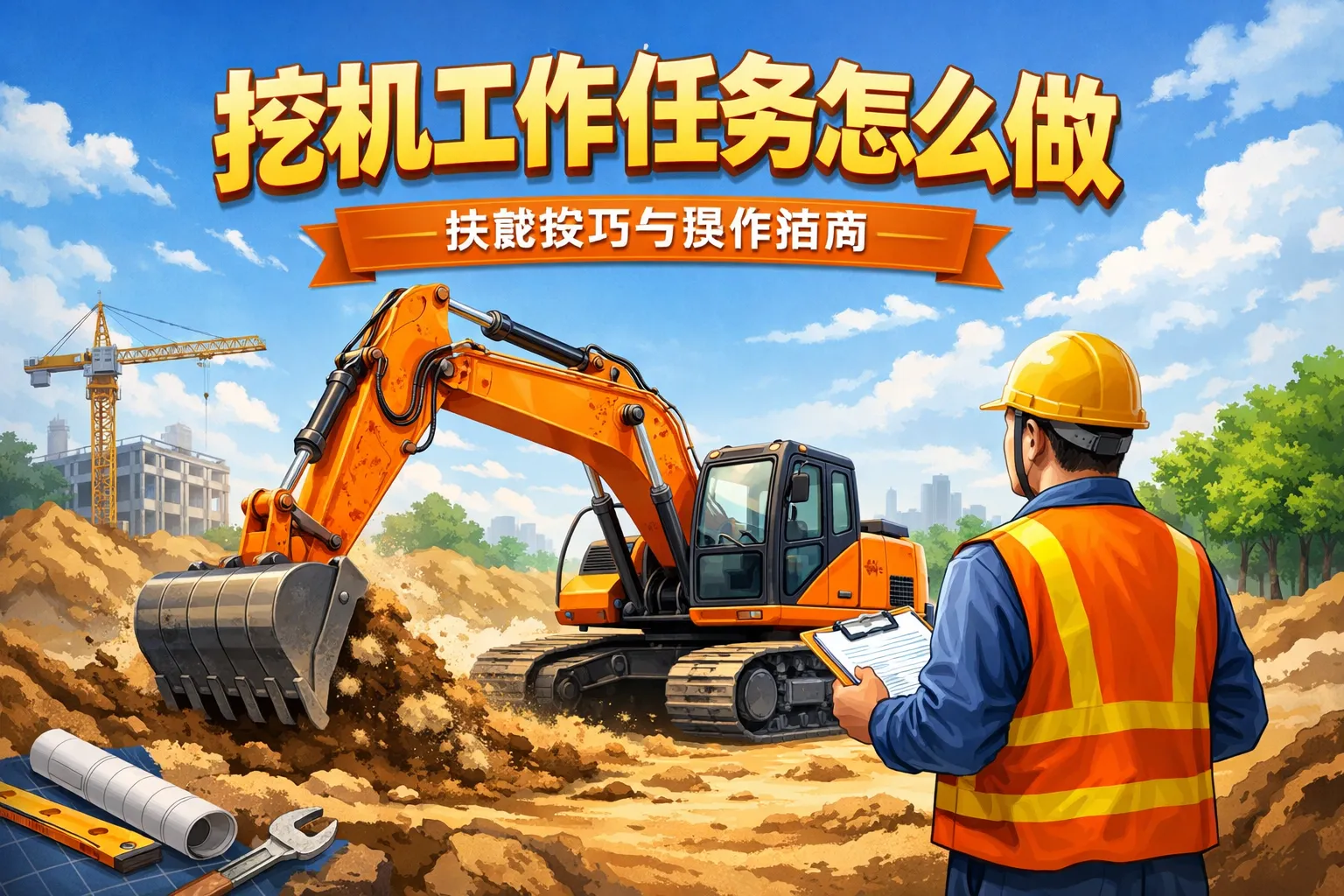 挖机工作任务怎么做