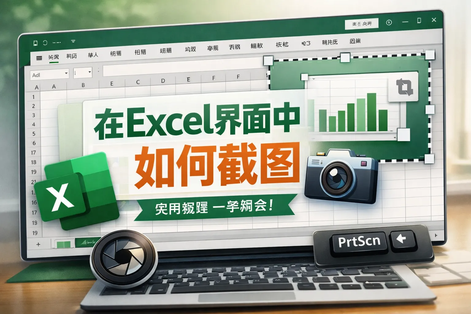 在excel界面中如何截图