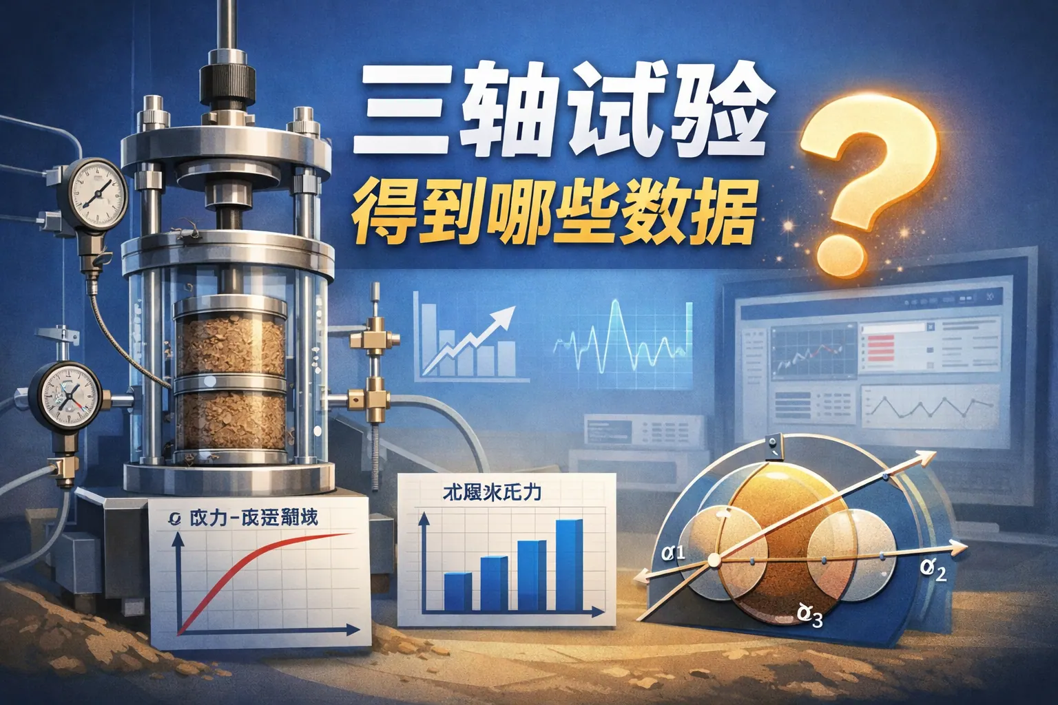 三轴试验得到哪些数据