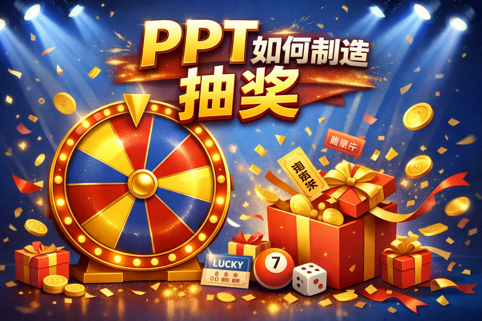 PPT如何制造抽奖