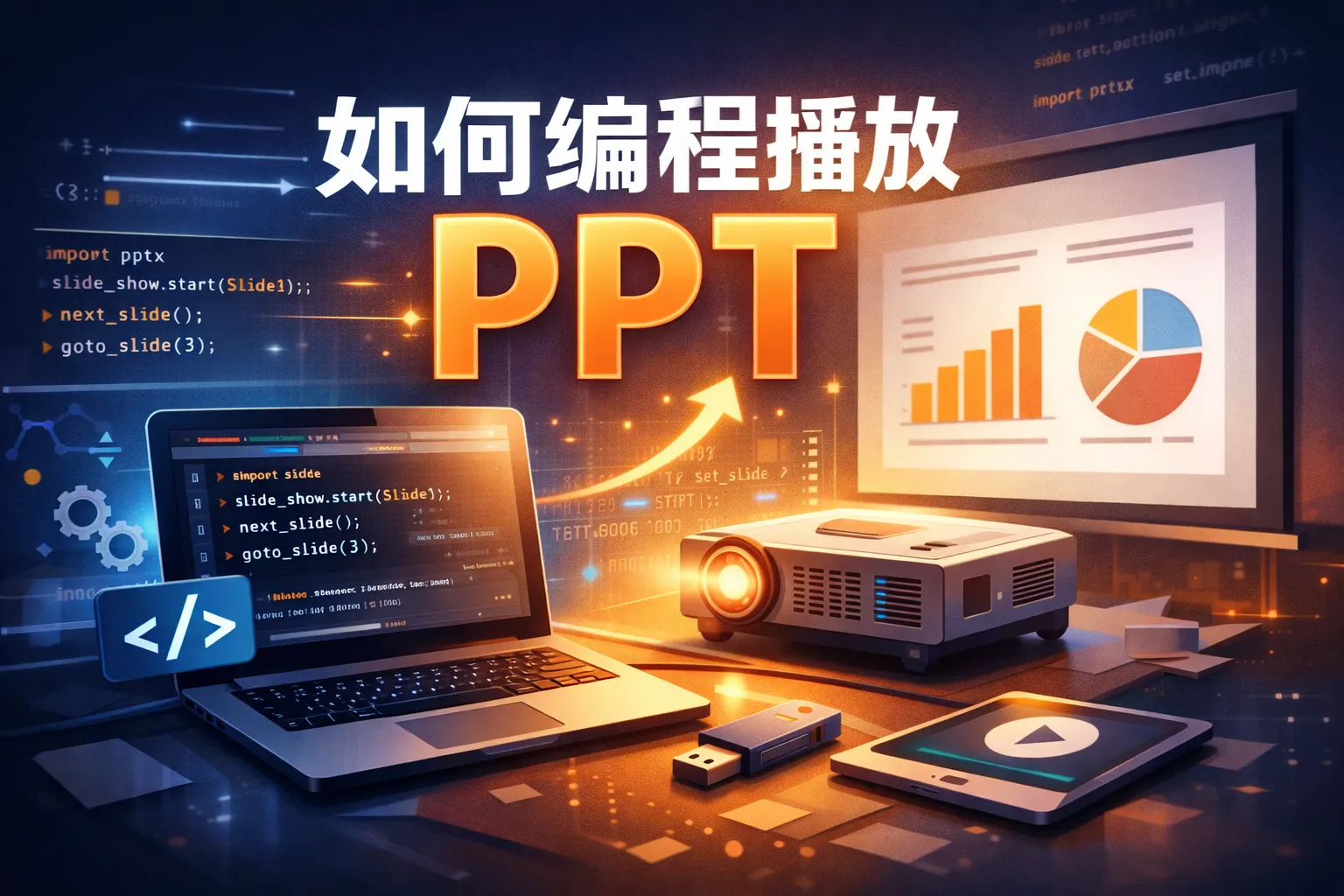 如何编程播放ppt